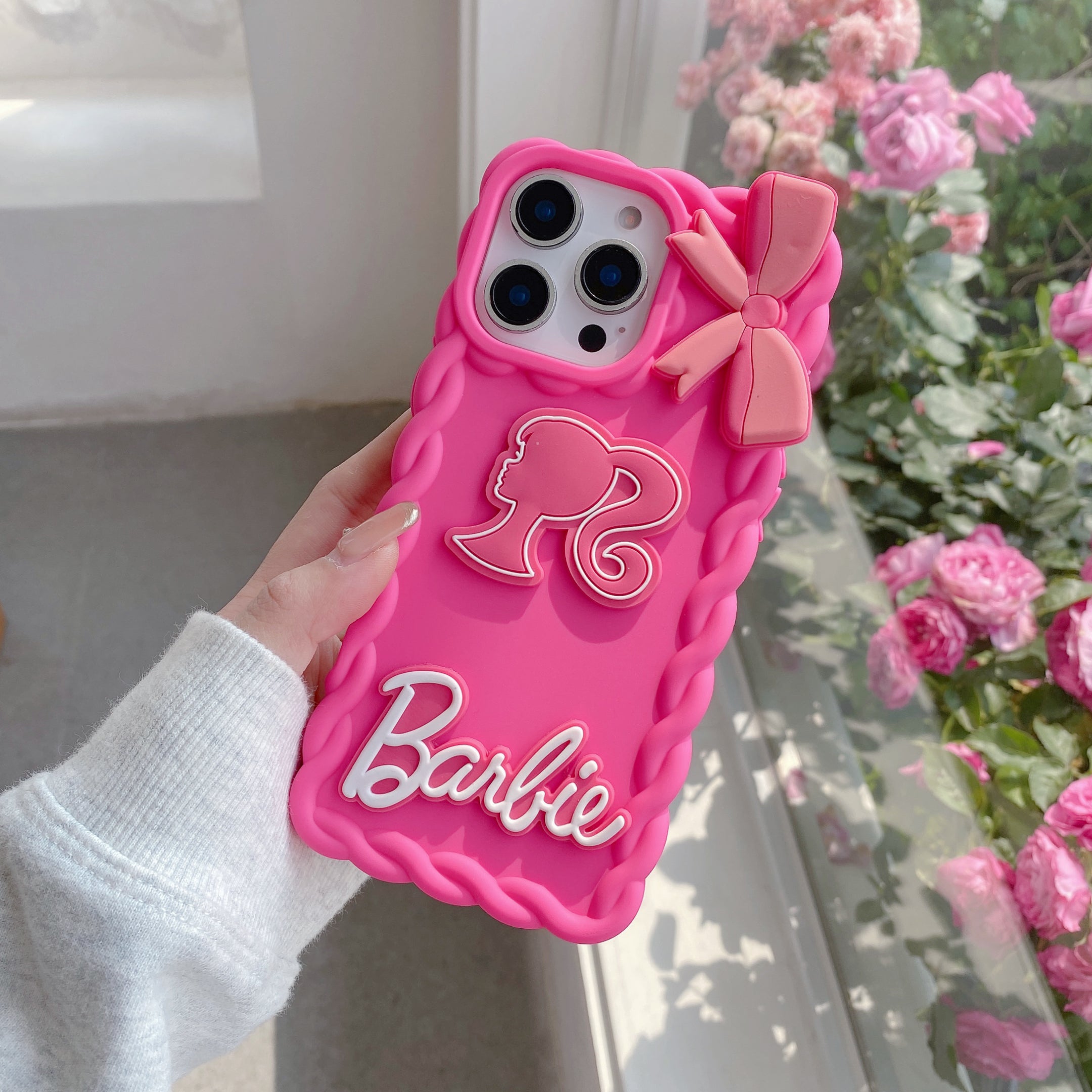 Cutiepie Barbie Bliss Bow Silicone Phone Cases For iPhone