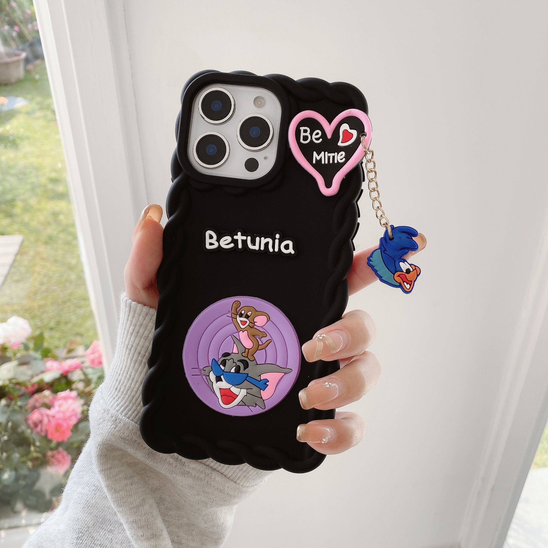 Cartoon Mood Wavy Silicone Phone Cases For iPhone