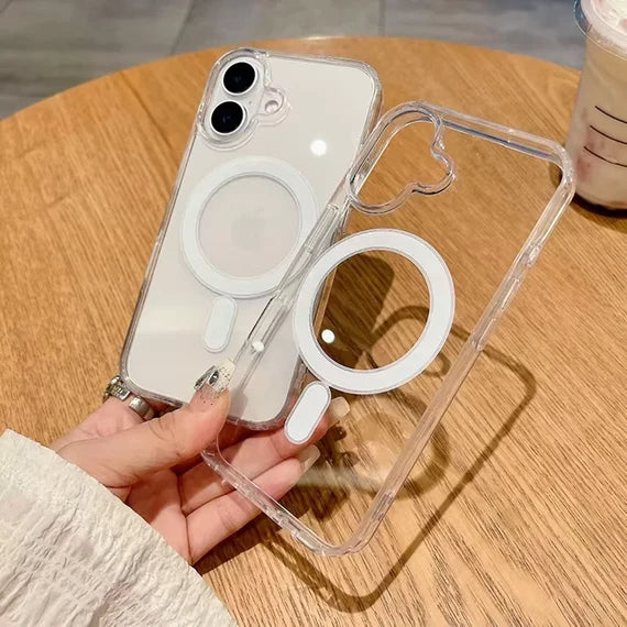 Anti-Yellowing Magnetic Shell Silicon Phone Cases For iPhone