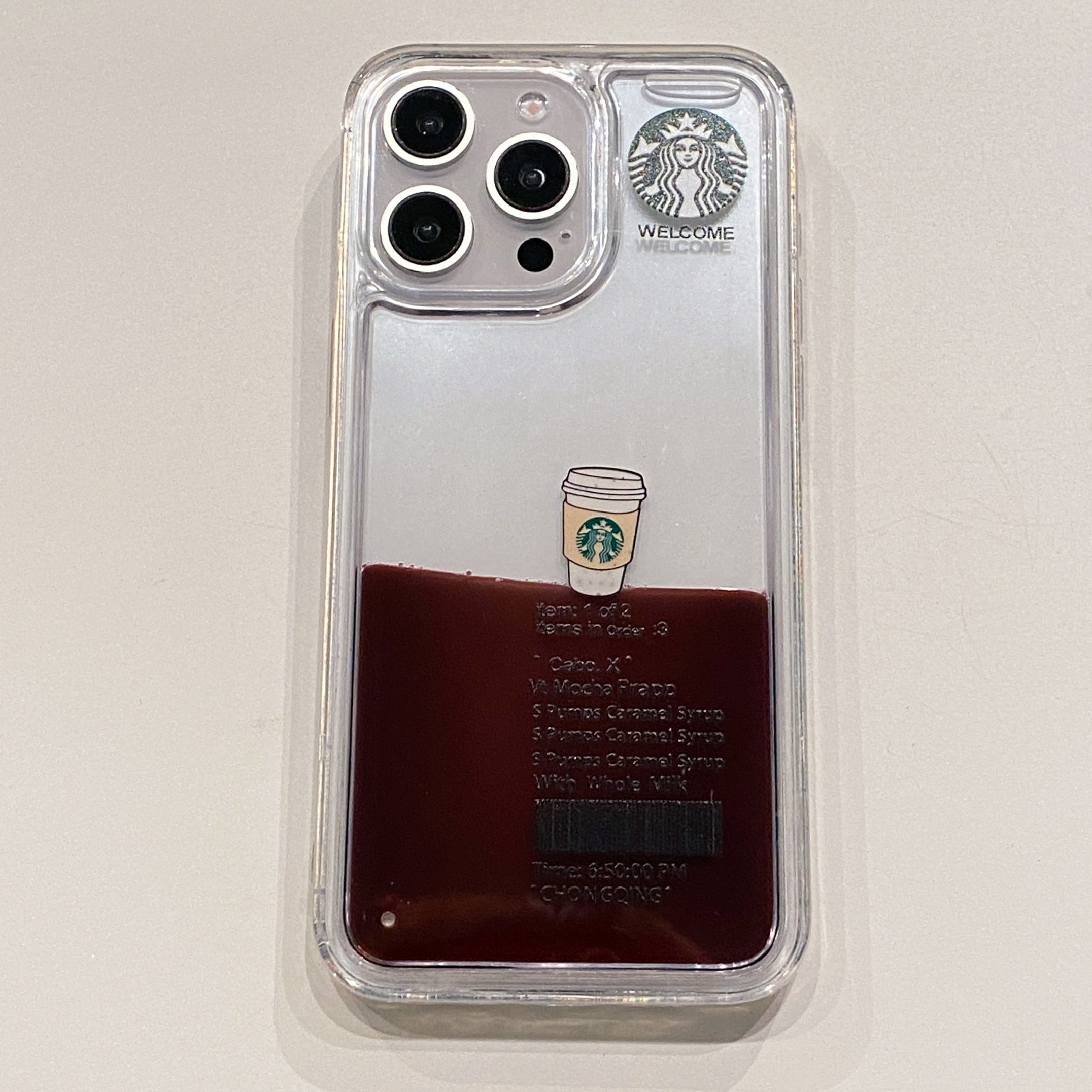 Starbucks Inspired Espresso Float Silicone Phone Cases For iPhone