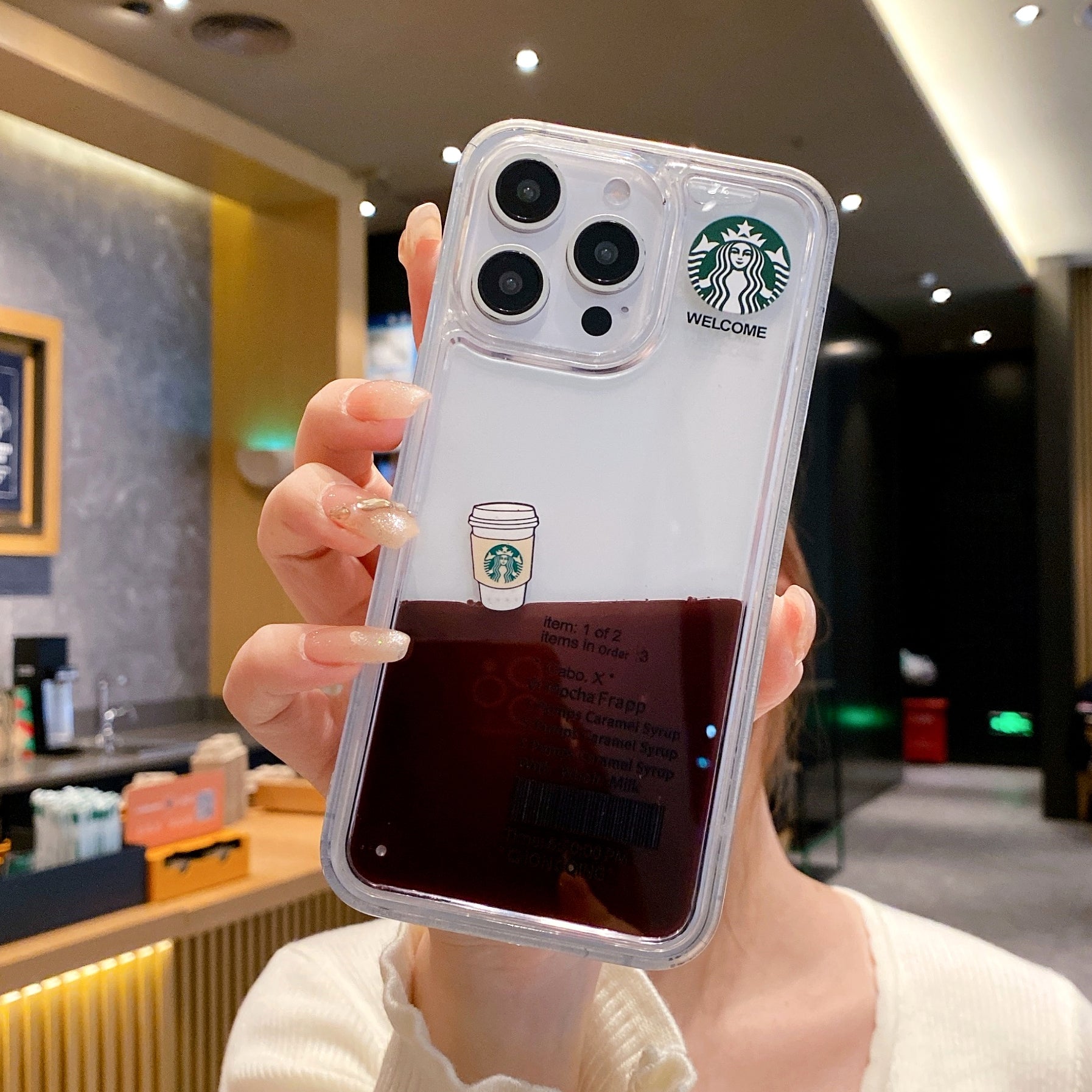 Starbucks Inspired Espresso Float Silicone Phone Cases For iPhone