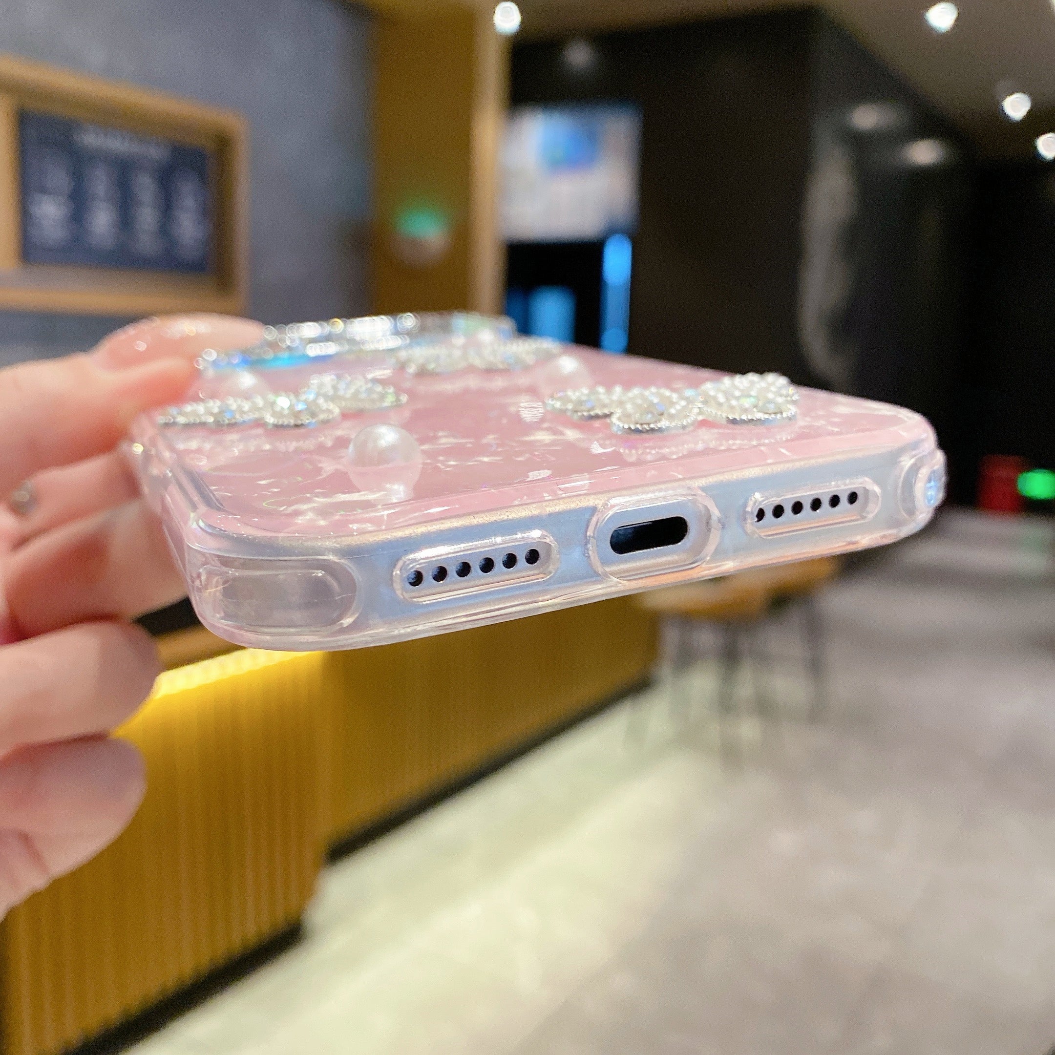 Ethereal Butterfly Pearl Dream Silicone Case For iPhone