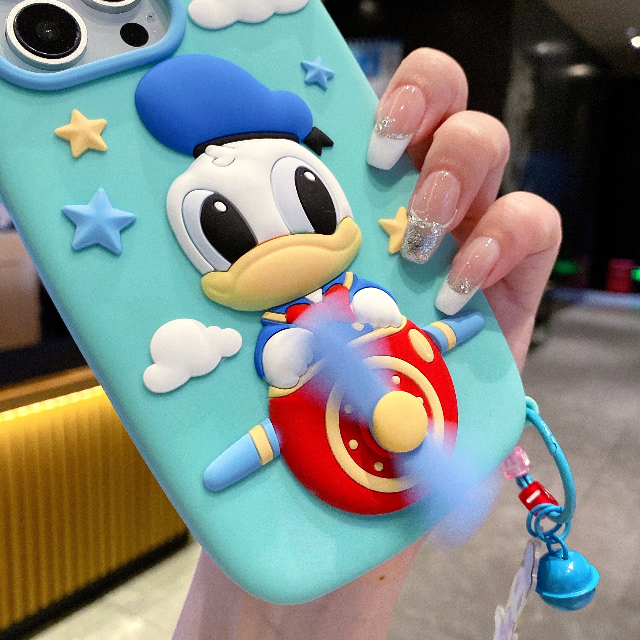 Flying Duck Charm Silicone Phone Cases For iPhone