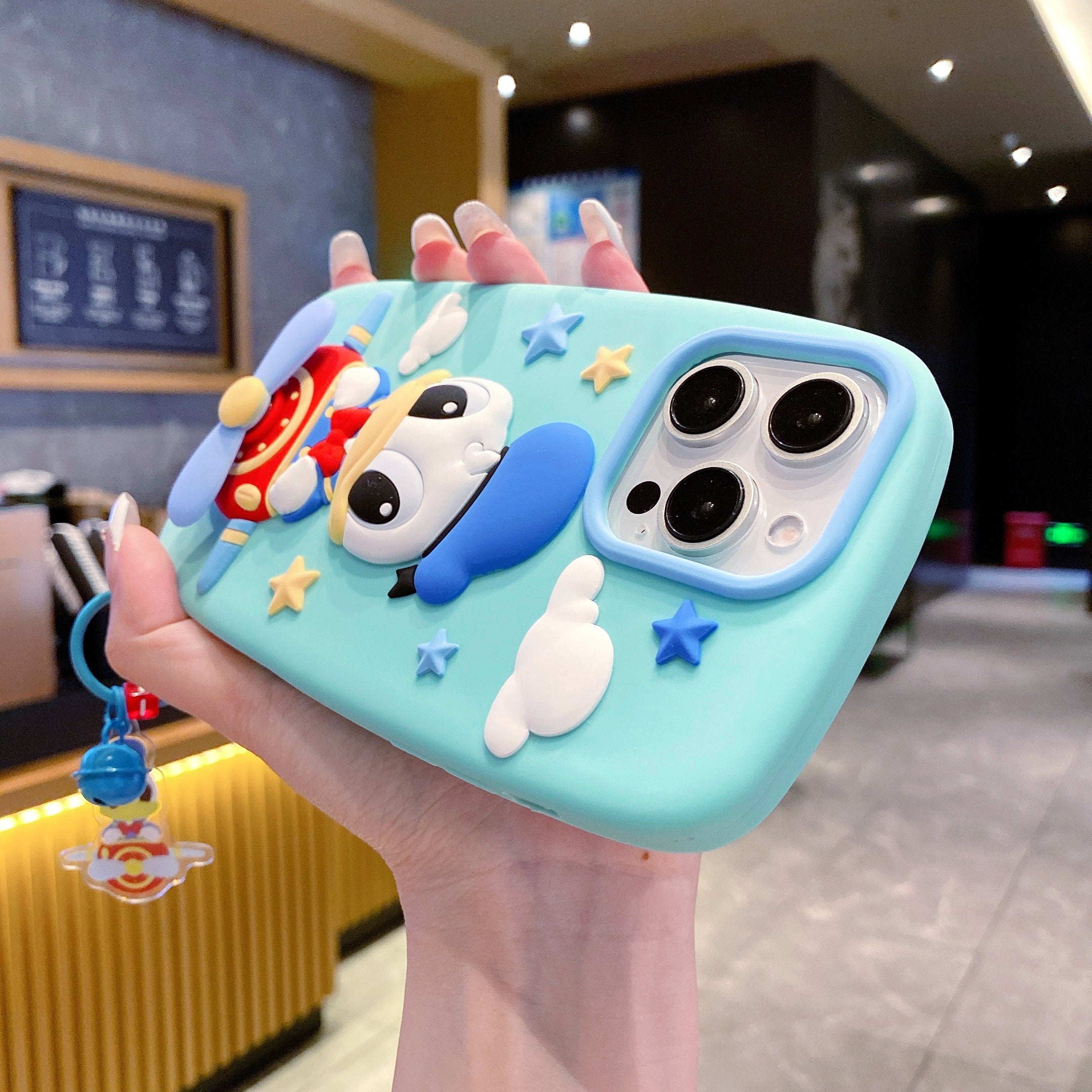 Flying Duck Charm Silicone Phone Cases For iPhone