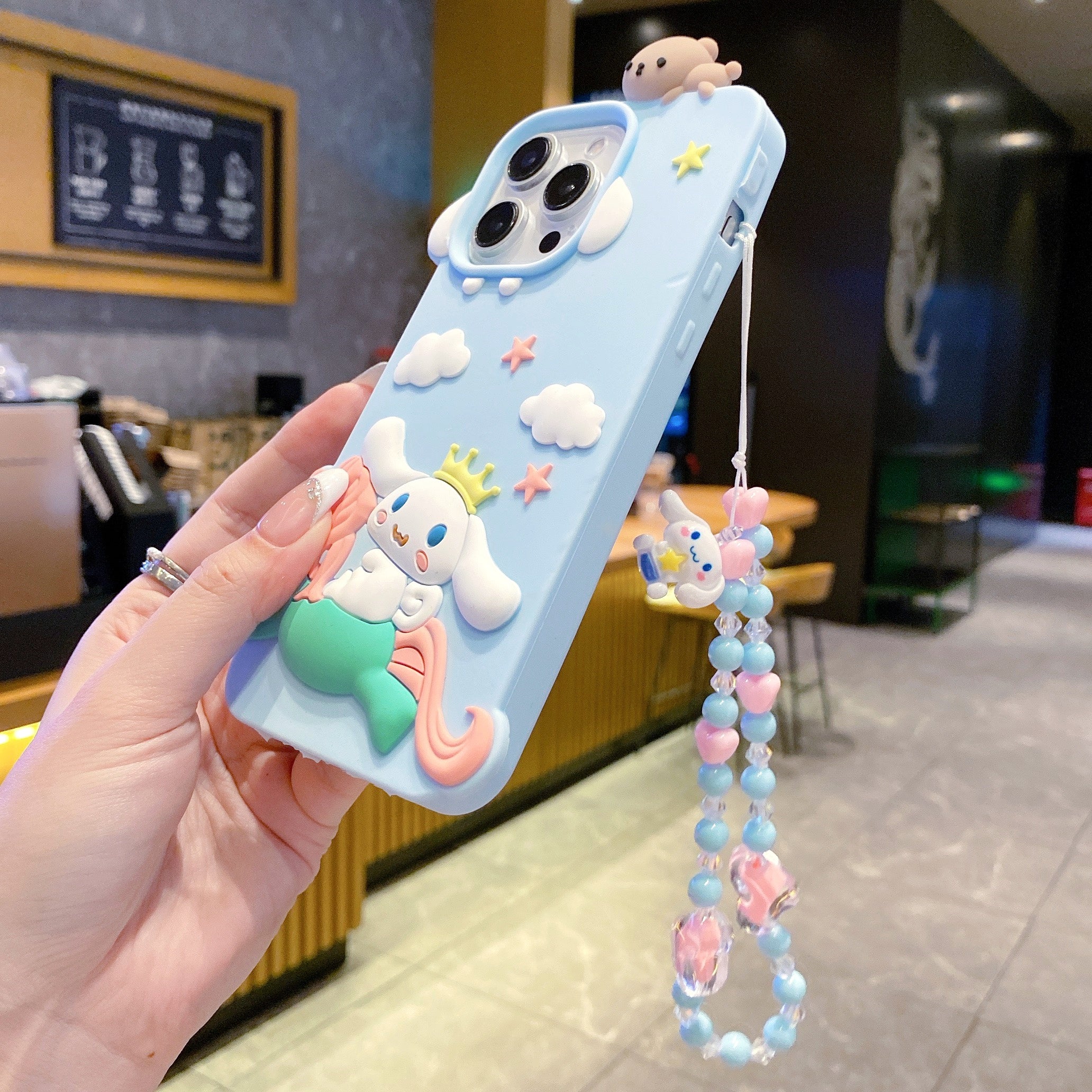 Cloudy Unicorn Dream Charm Silicone Phone Cases For iPhone