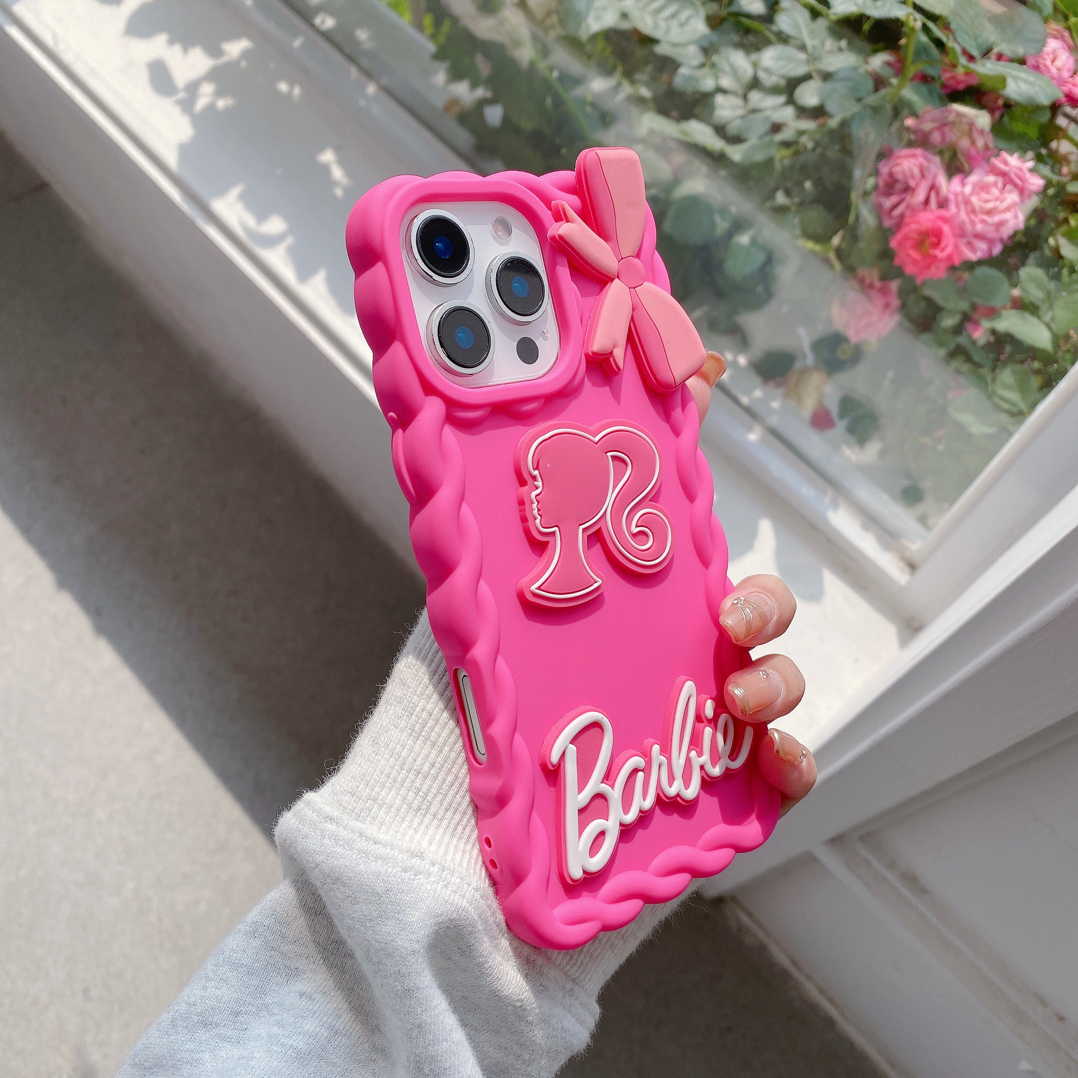Cutiepie Barbie Bliss Bow Silicone Phone Cases For iPhone