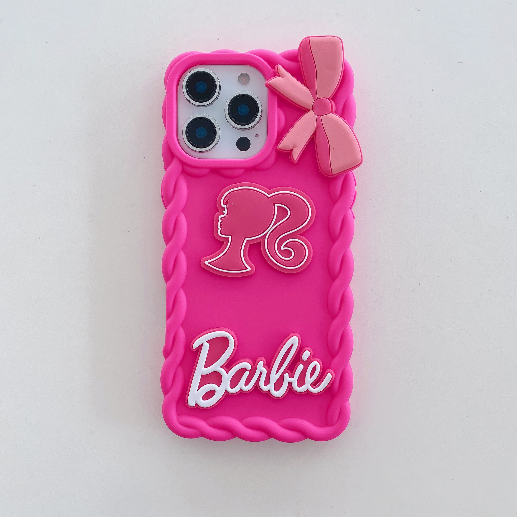 Cutiepie Barbie Bliss Bow Silicone Phone Cases For iPhone