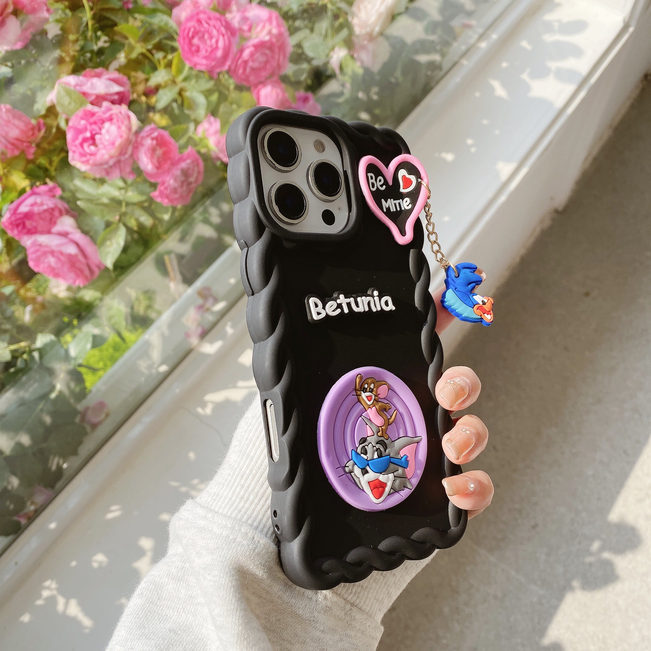 Cartoon Mood Wavy Silicone Phone Cases For iPhone