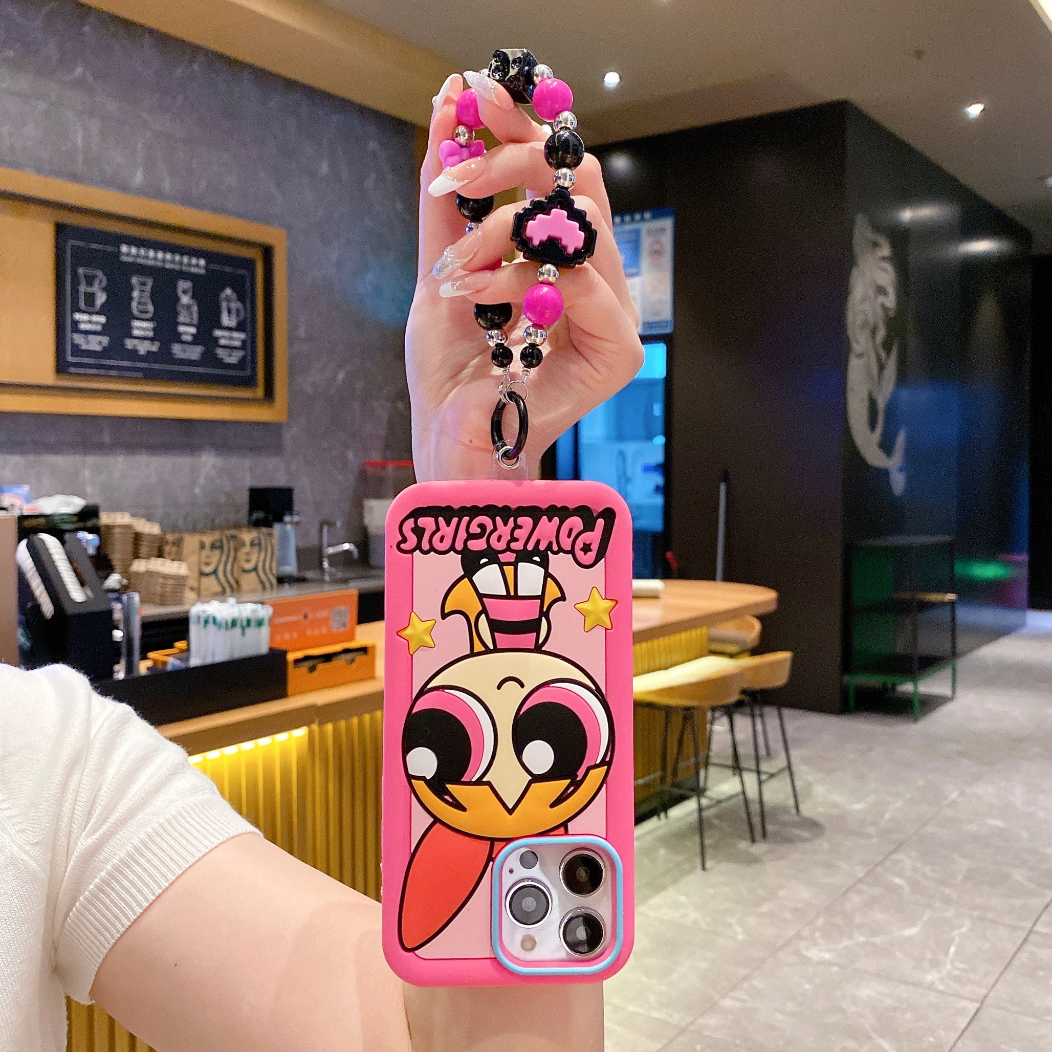 Bubblegum Powerpuff Silicone Phone Cases For iPhone