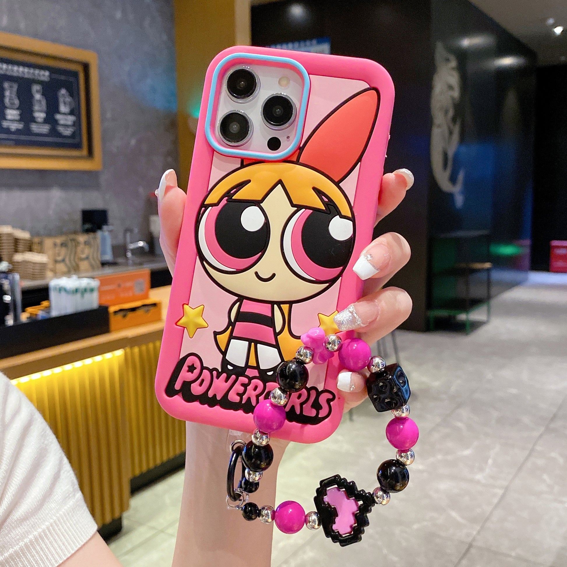 Bubblegum Powerpuff Silicone Phone Cases For iPhone
