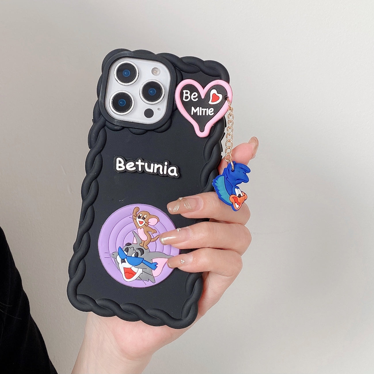 Cartoon Mood Wavy Silicone Phone Cases For iPhone