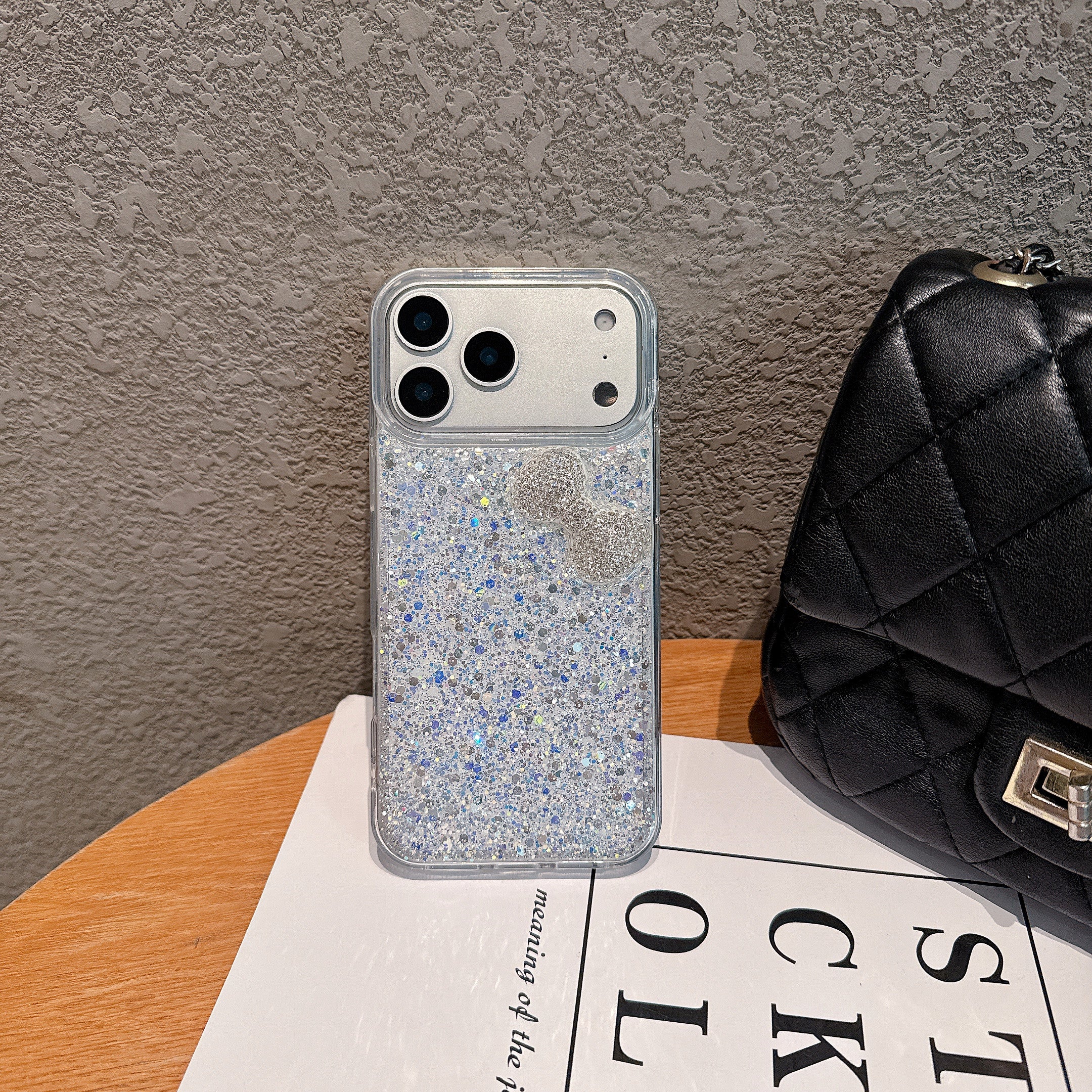 Platinum Bow – Snowfall Radiance Silicone Phone Cases For iPhone