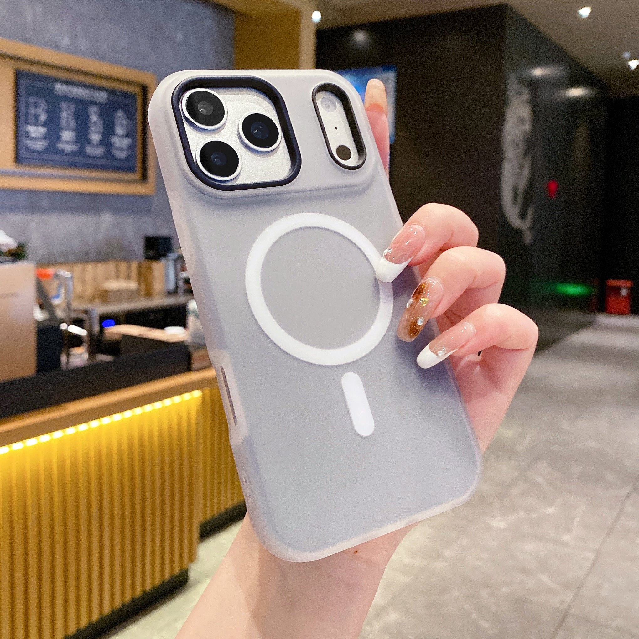 Shadow Fog Frost Wireless Charging Ready Silicone Phone Cases For iPhone