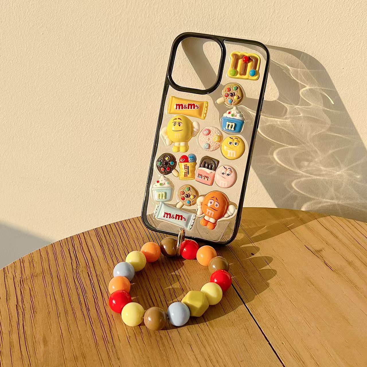 M&M Candy Button Pop Charm Silicone Phone Cases For iPhone