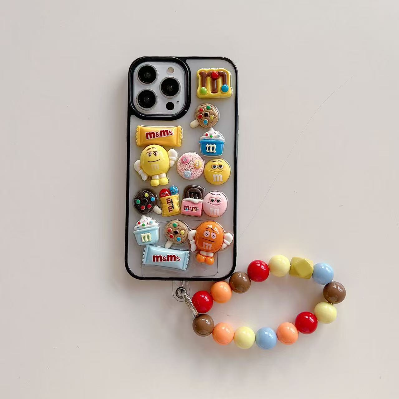 M&M Candy Button Pop Charm Silicone Phone Cases For iPhone