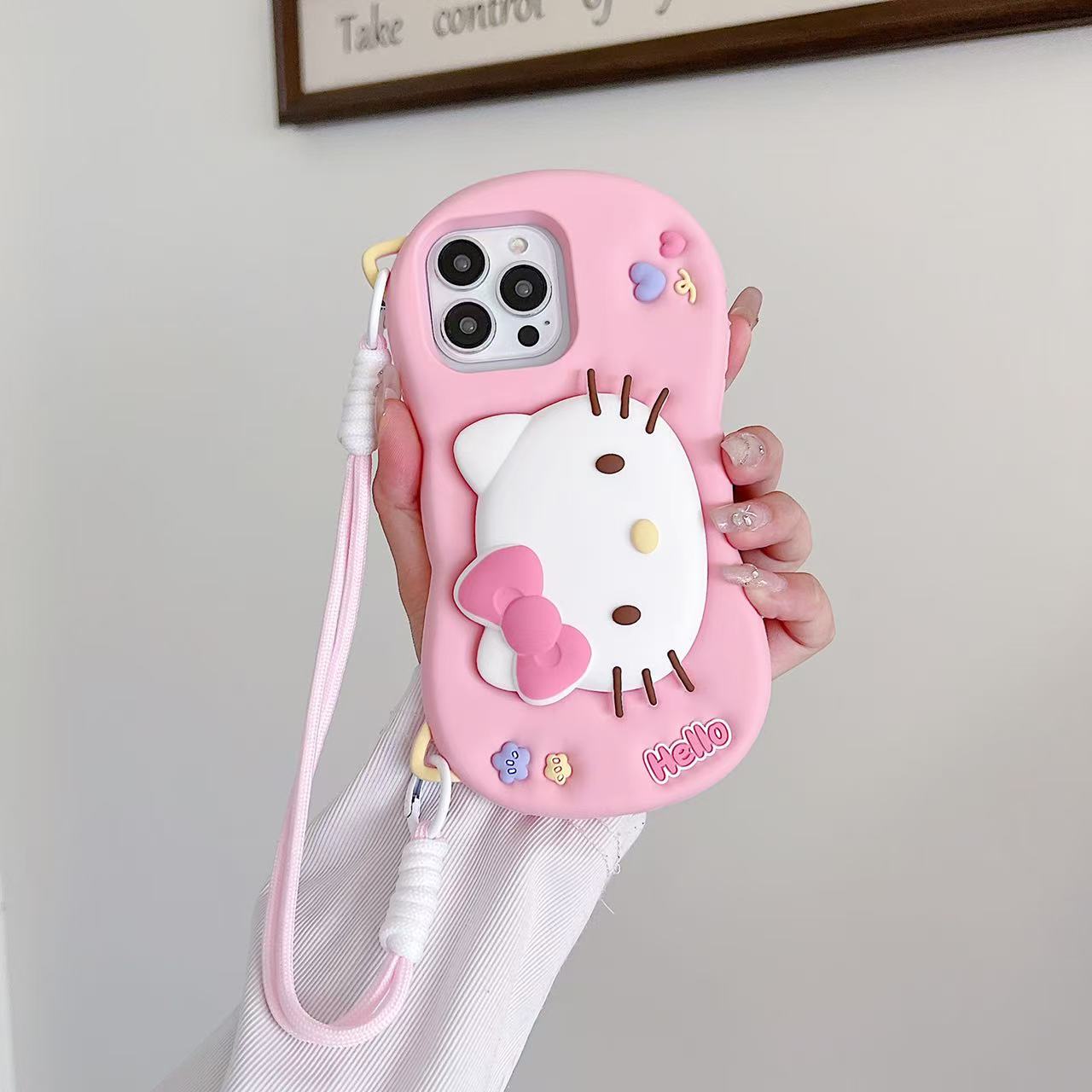 Kitty Dreamland Sling Silicone Phone Cases For iPhone