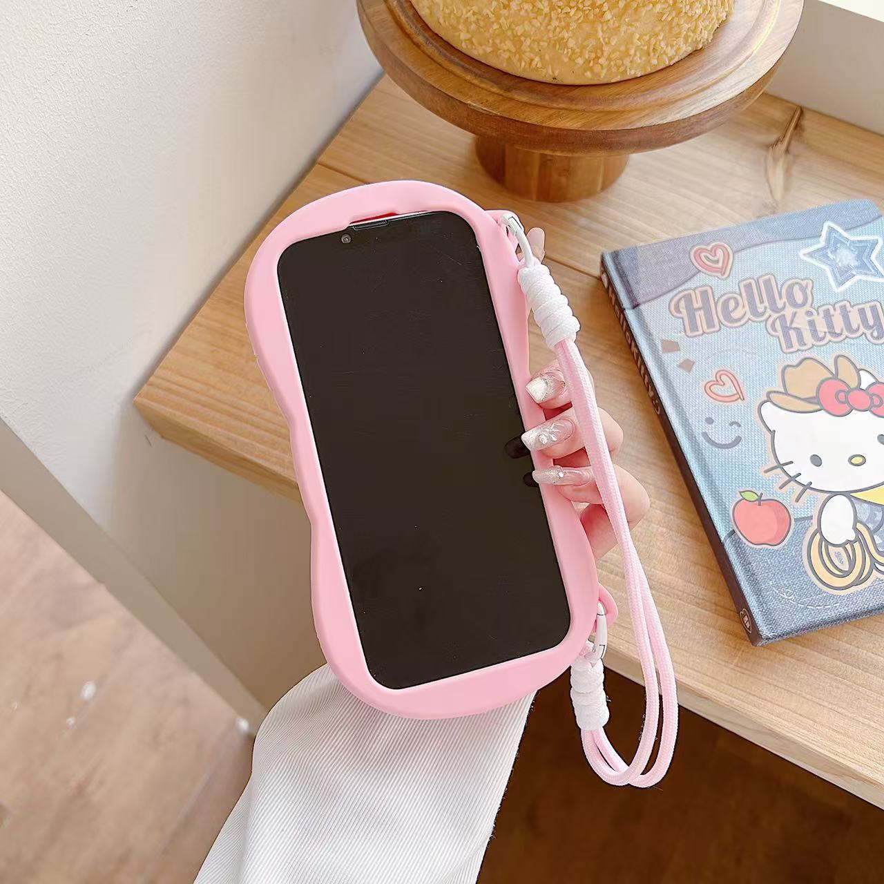 Kitty Dreamland Sling Silicone Phone Cases For iPhone