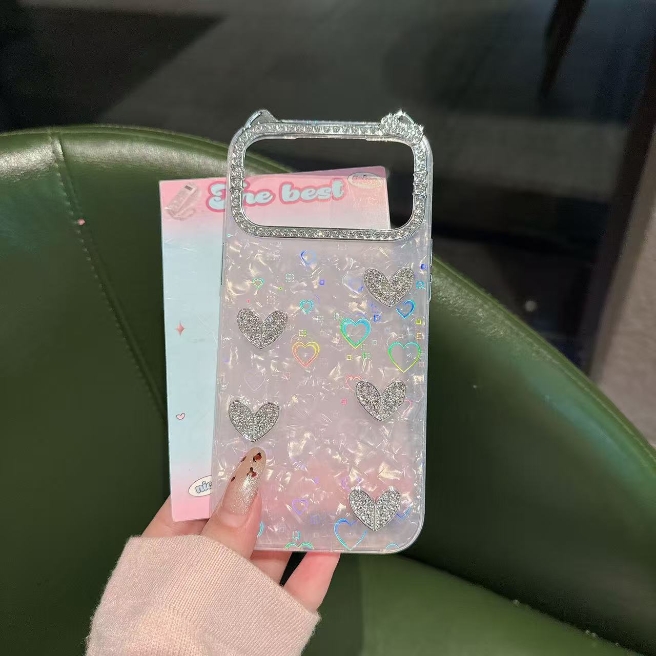Blush Angel Heart Silicone Phone Cases For iPhone