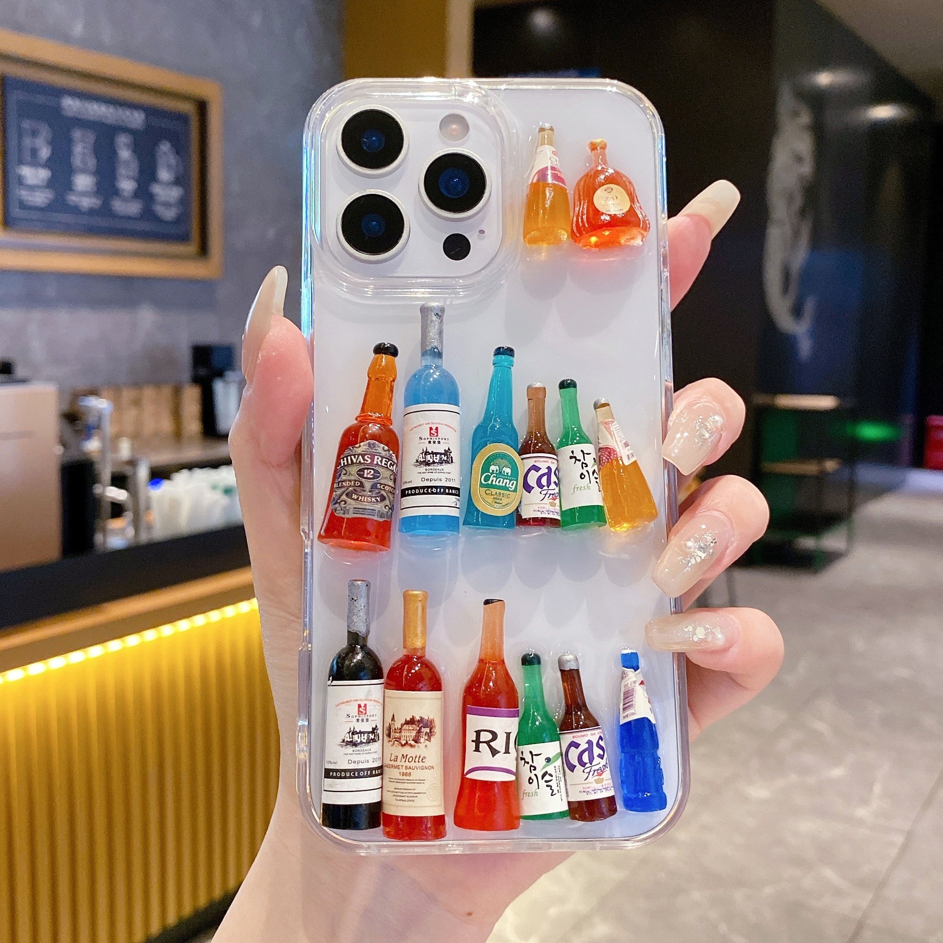 Cocktail Drinks Party Silicone Case For iPhone