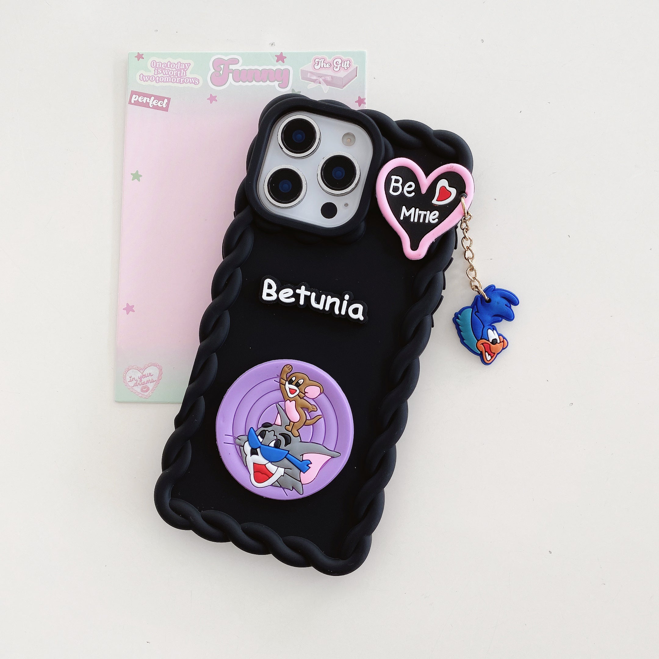 Cartoon Mood Wavy Silicone Phone Cases For iPhone