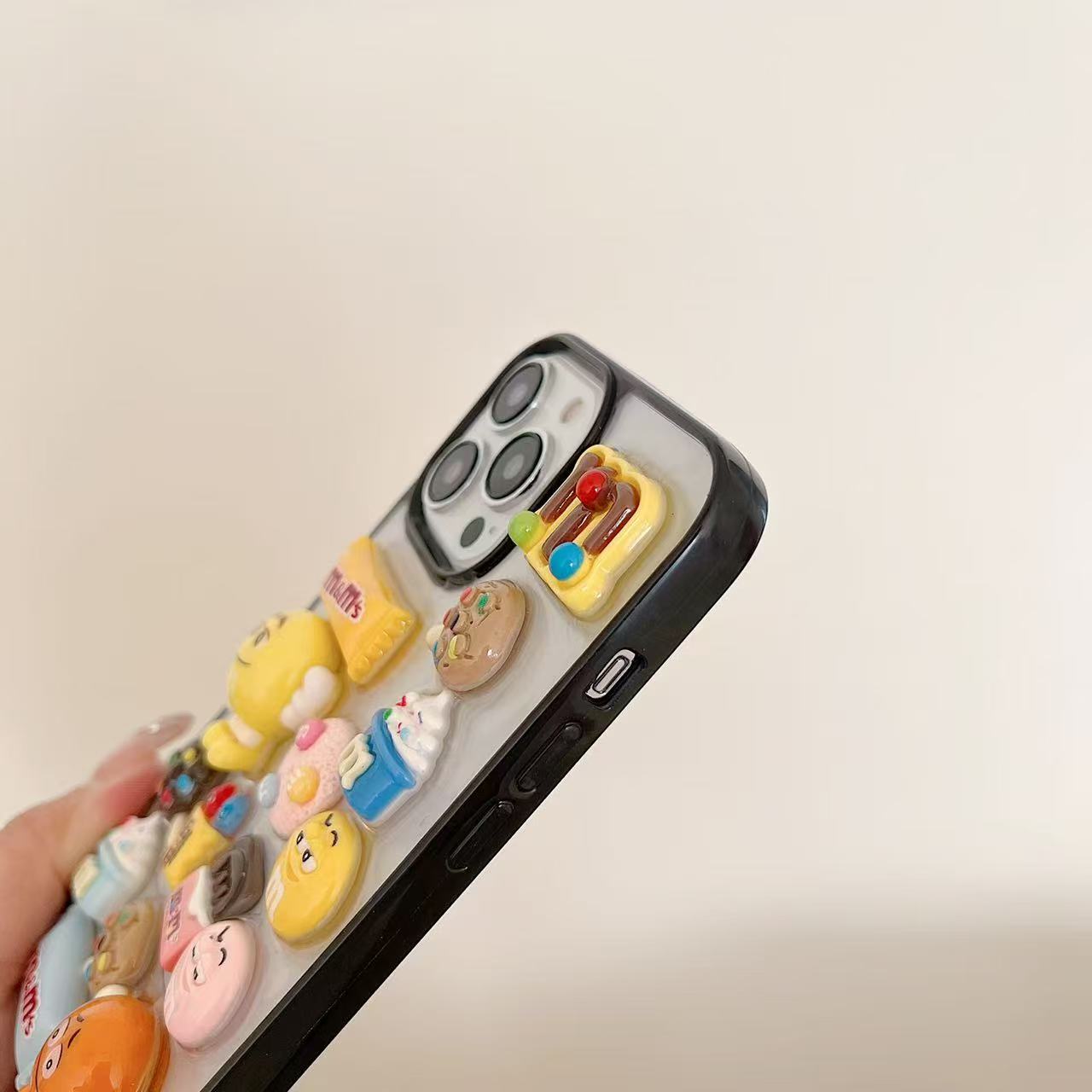 M&M Candy Button Pop Charm Silicone Phone Cases For iPhone