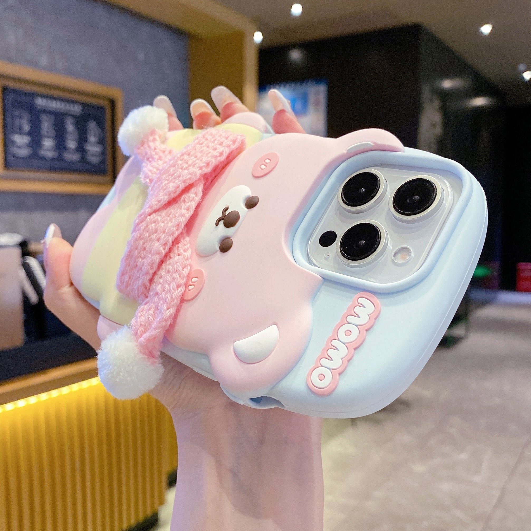 Momo Bear Silicone Phone Case For iPhone