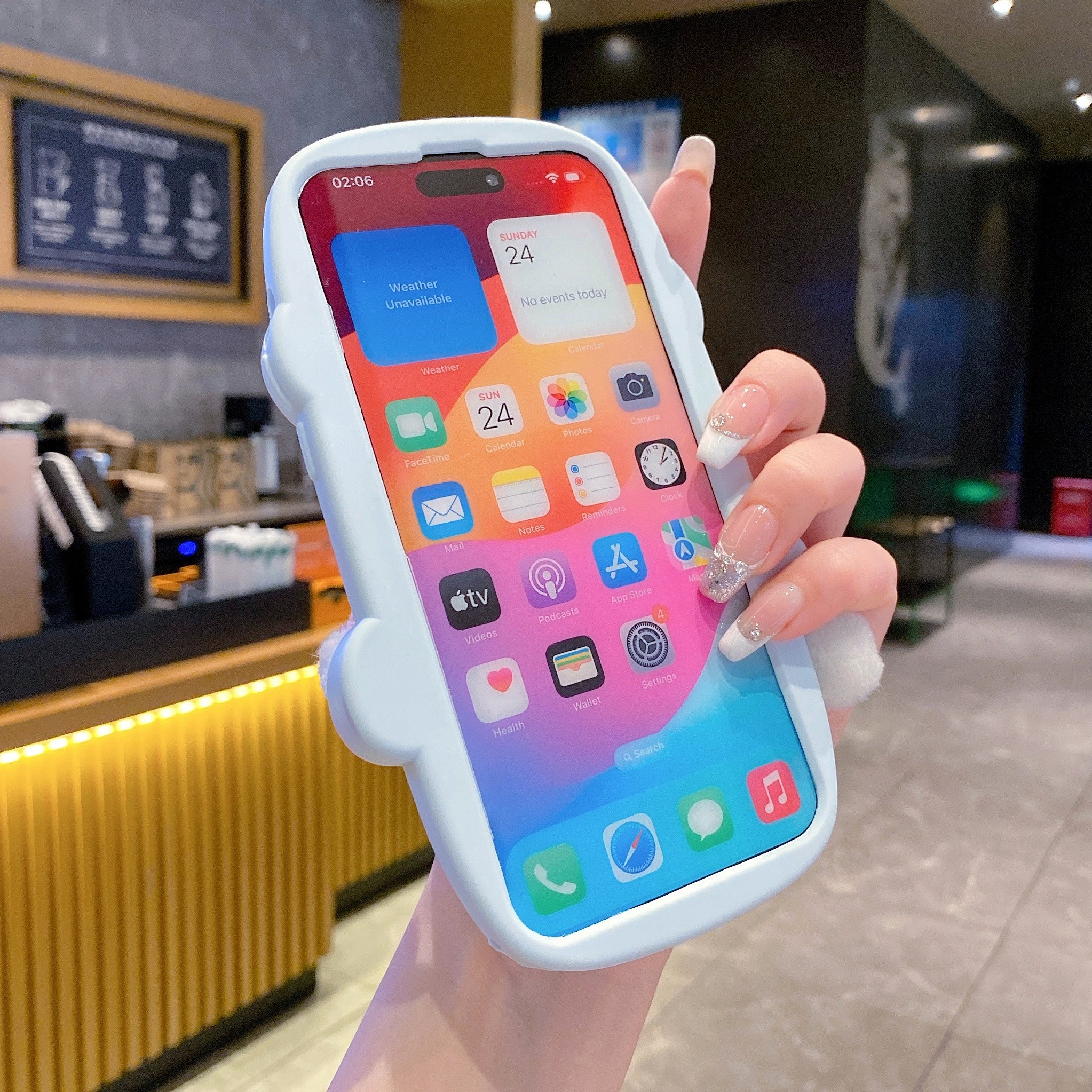 Momo Bear Silicone Phone Case For iPhone