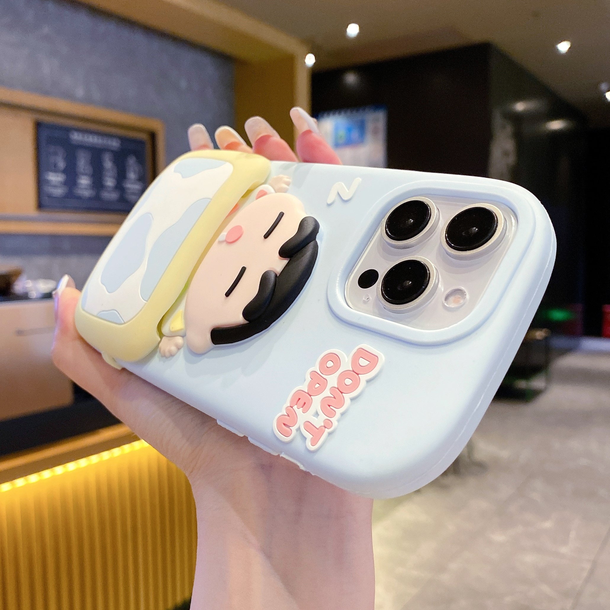 Dreamy Shinchan Cow-Print Silicone Phone Cases For iPhone