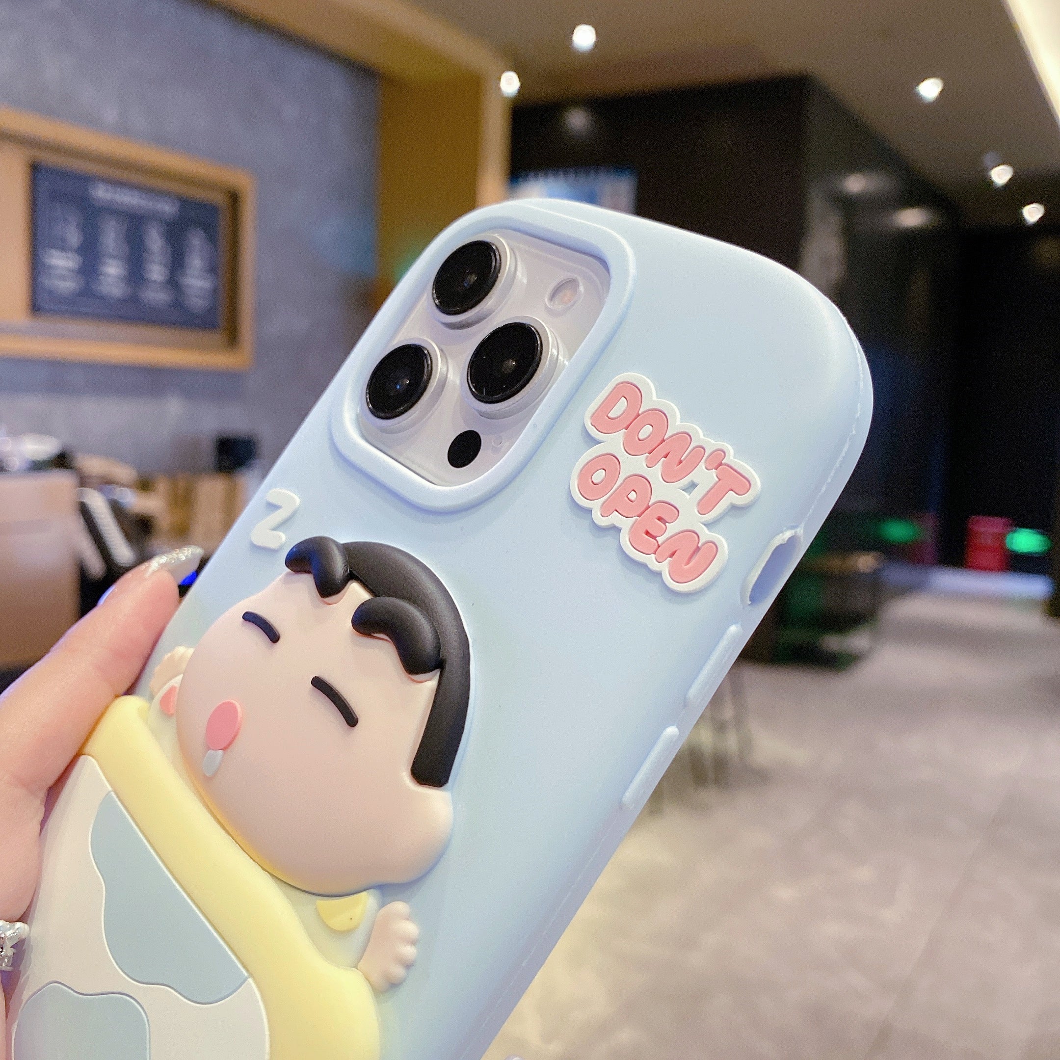 Dreamy Shinchan Cow-Print Silicone Phone Cases For iPhone