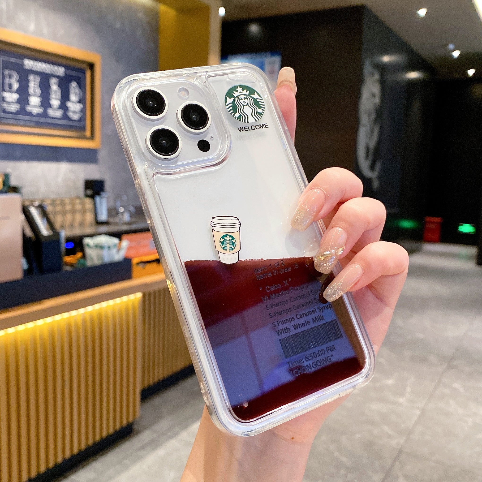 Starbucks Inspired Espresso Float Silicone Phone Cases For iPhone