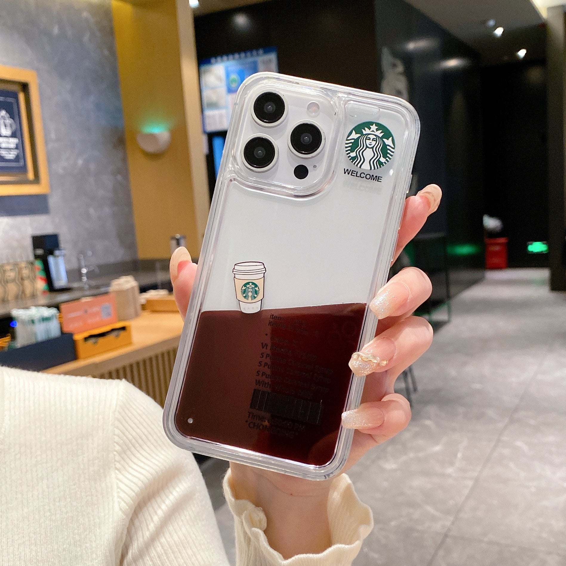 Starbucks Inspired Espresso Float Silicone Phone Cases For iPhone
