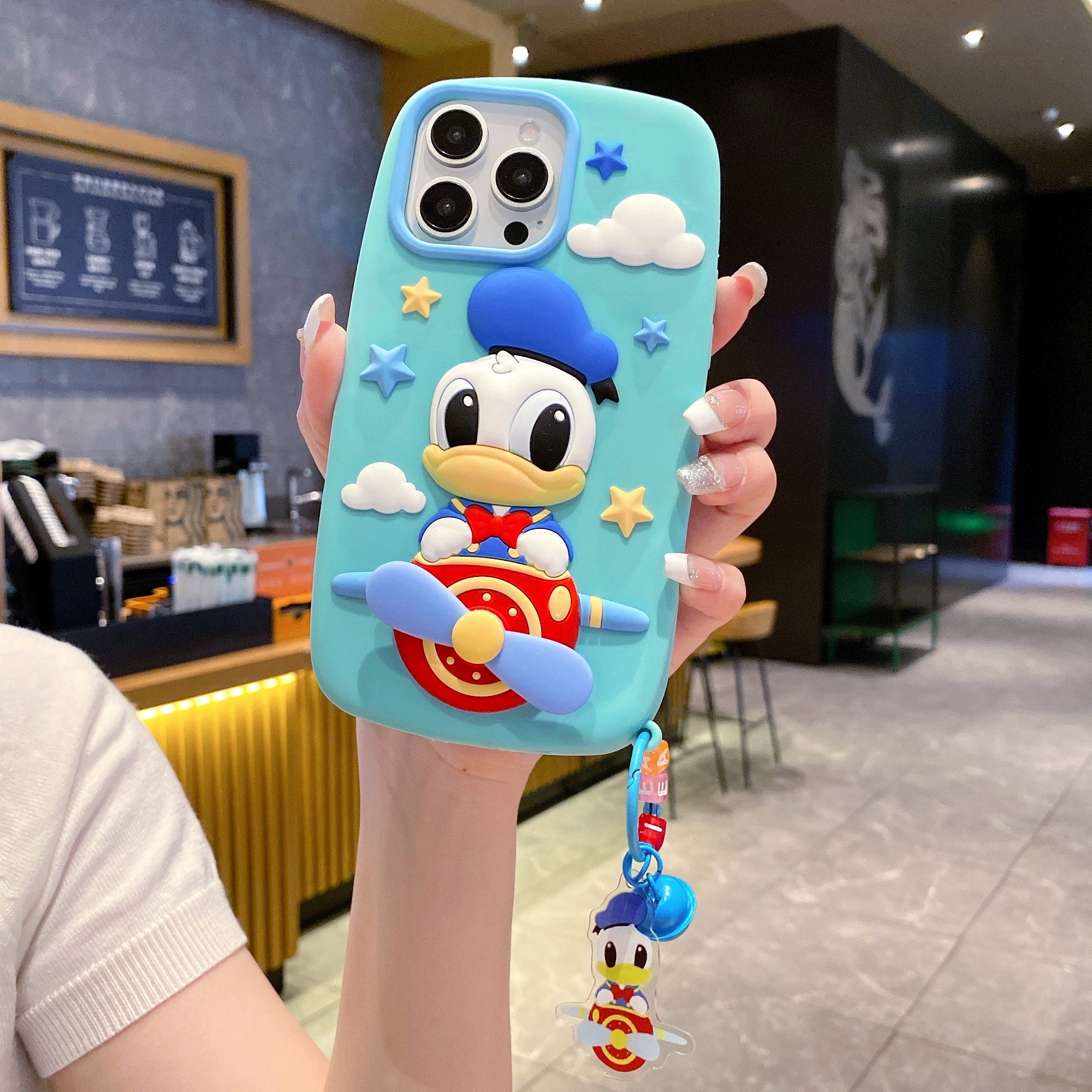 Flying Duck Charm Silicone Phone Cases For iPhone