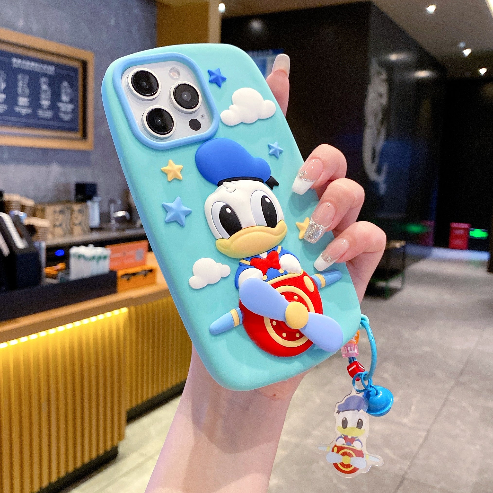Flying Duck Charm Silicone Phone Cases For iPhone