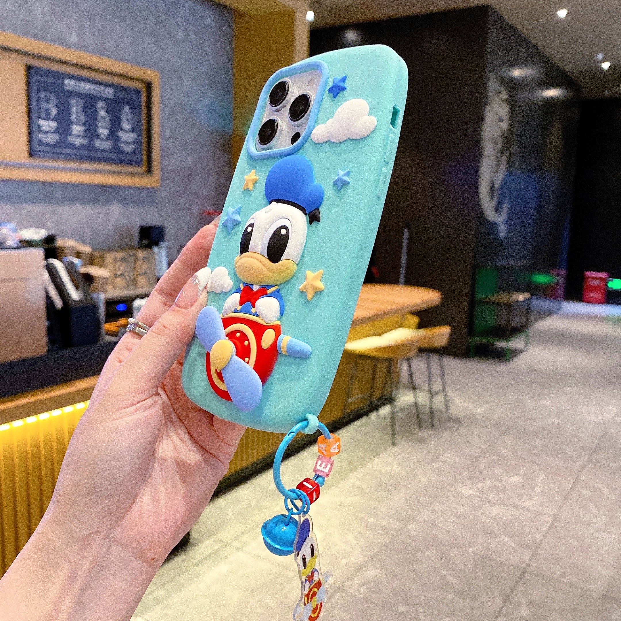 Flying Duck Charm Silicone Phone Cases For iPhone