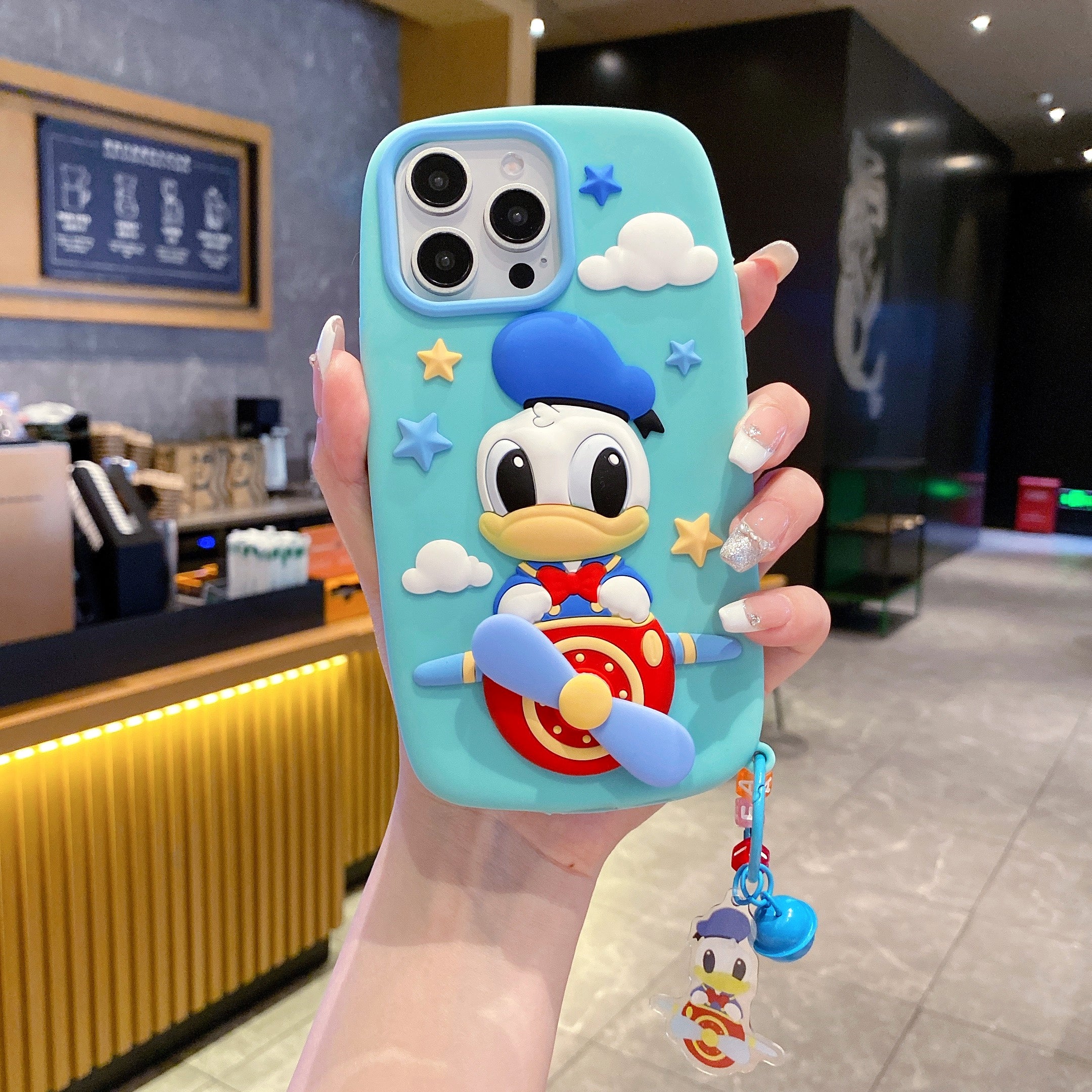 Flying Duck Charm Silicone Phone Cases For iPhone