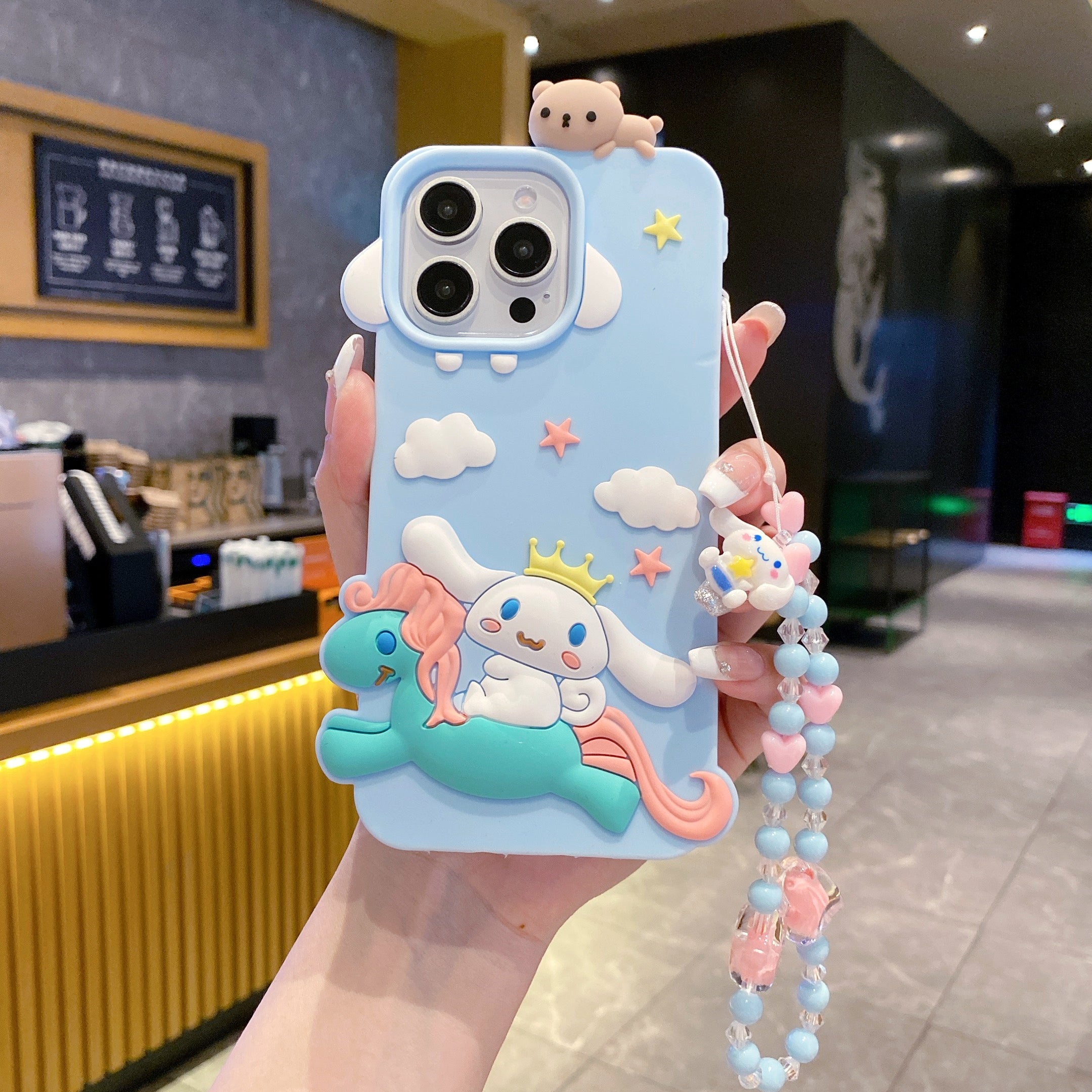 Cloudy Unicorn Dream Charm Silicone Phone Cases For iPhone