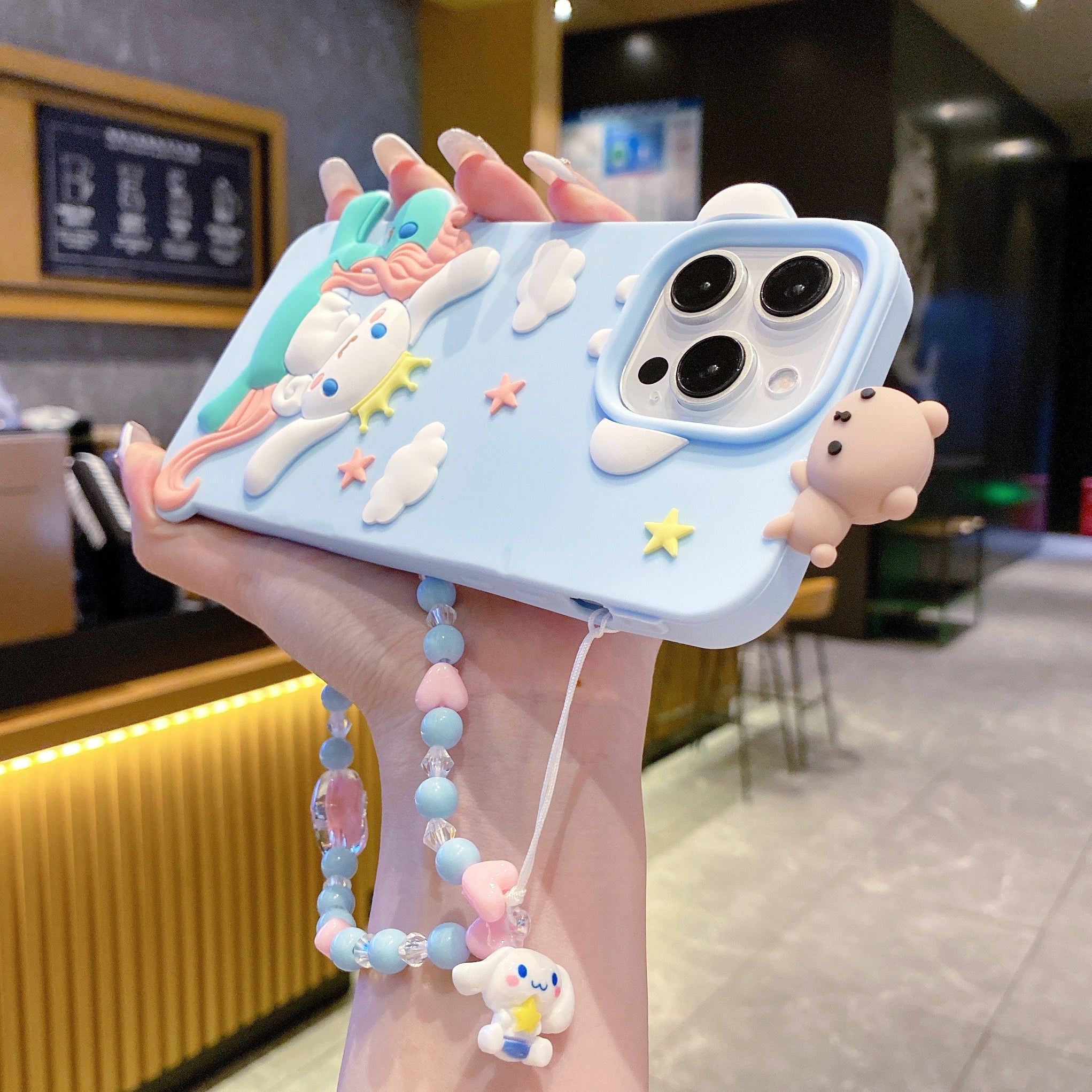 Cloudy Unicorn Dream Charm Silicone Phone Cases For iPhone