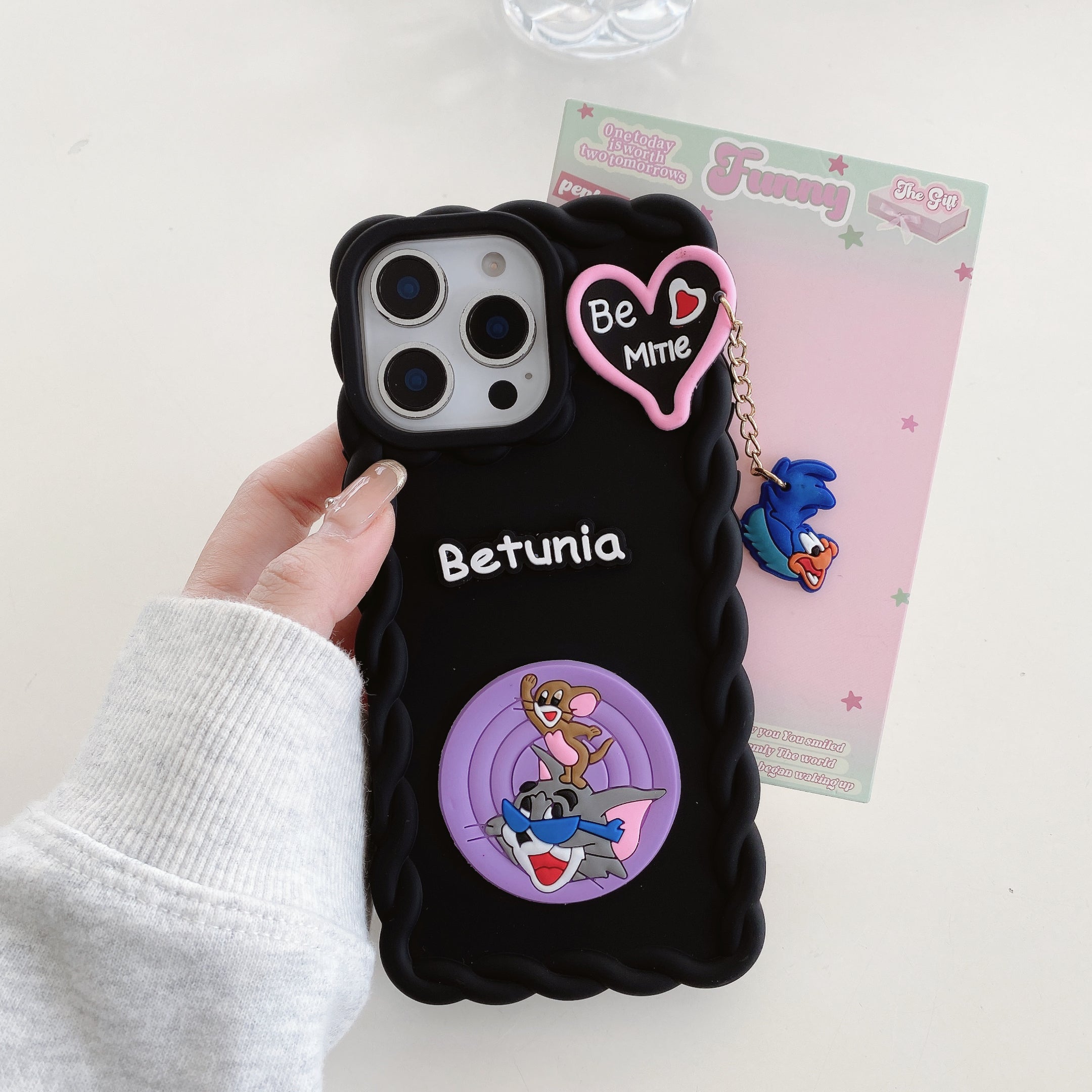 Cartoon Mood Wavy Silicone Phone Cases For iPhone