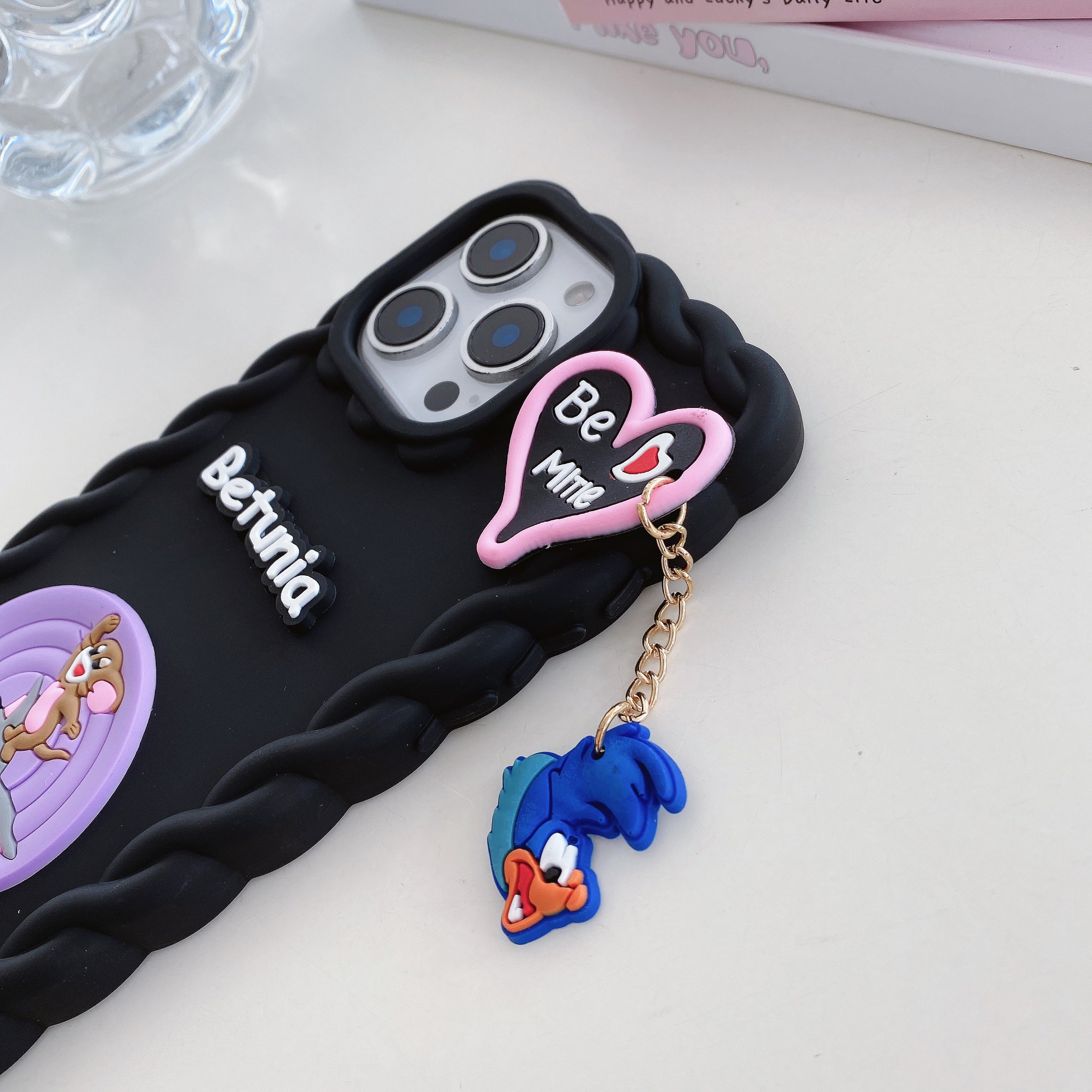 Cartoon Mood Wavy Silicone Phone Cases For iPhone