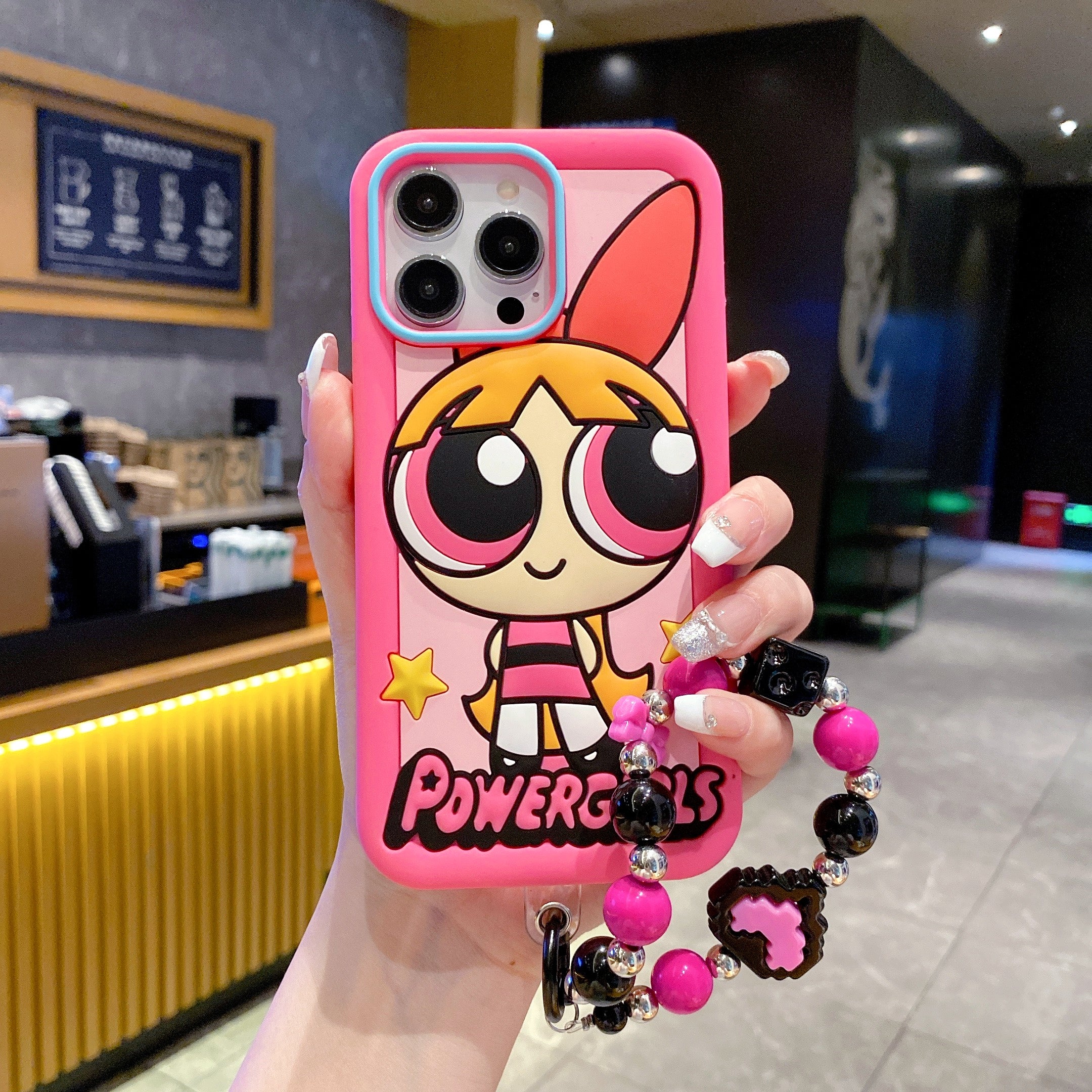 Bubblegum Powerpuff Silicone Phone Cases For iPhone
