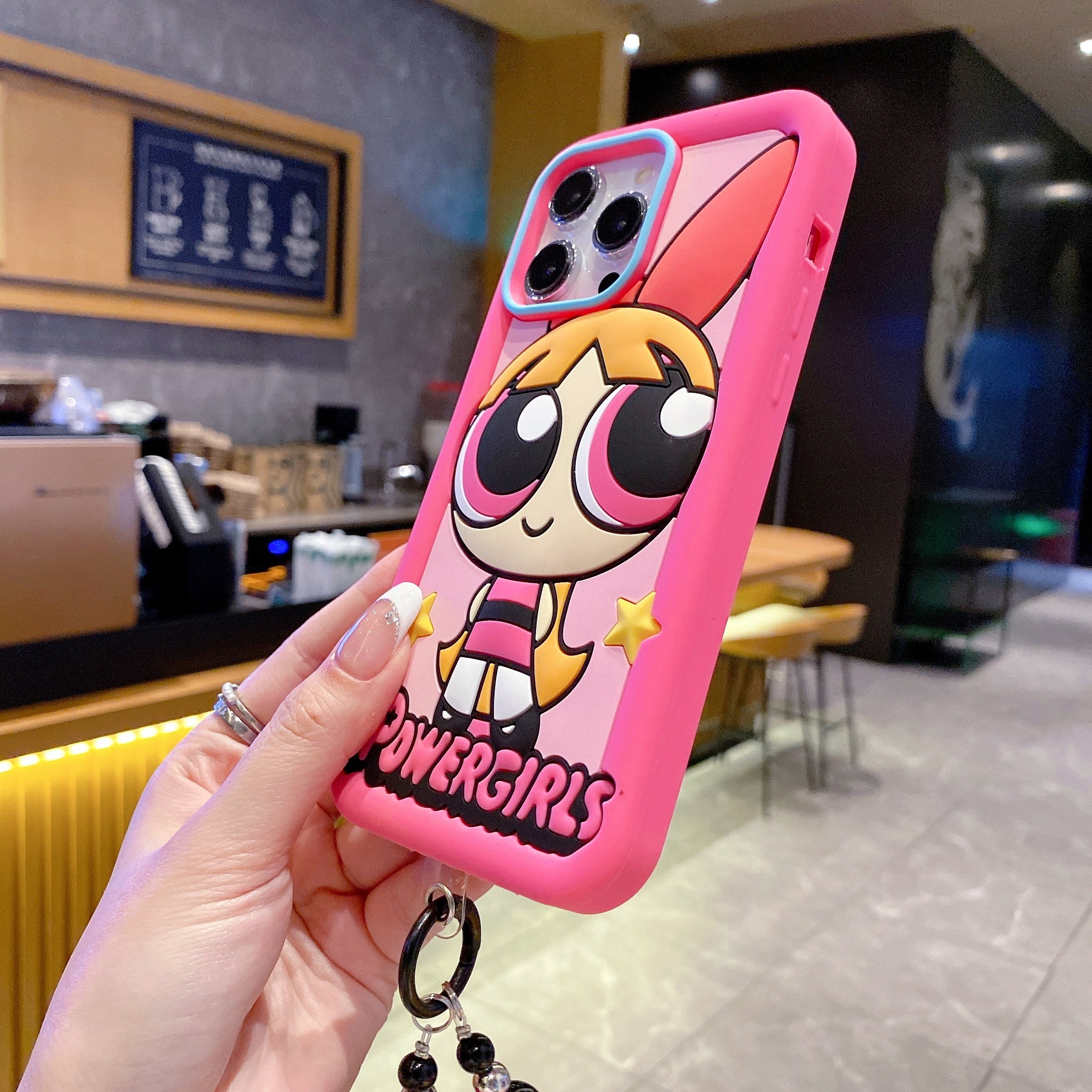 Bubblegum Powerpuff Silicone Phone Cases For iPhone