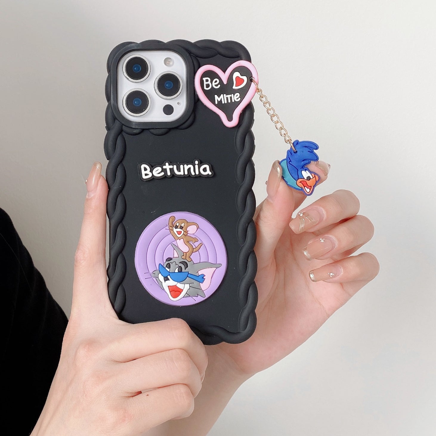 Cartoon Mood Wavy Silicone Phone Cases For iPhone