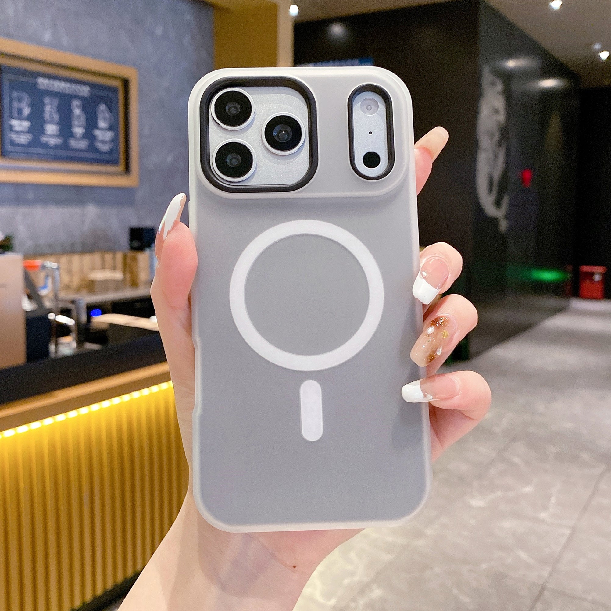 Shadow Fog Frost Wireless Charging Ready Silicone Phone Cases For iPhone