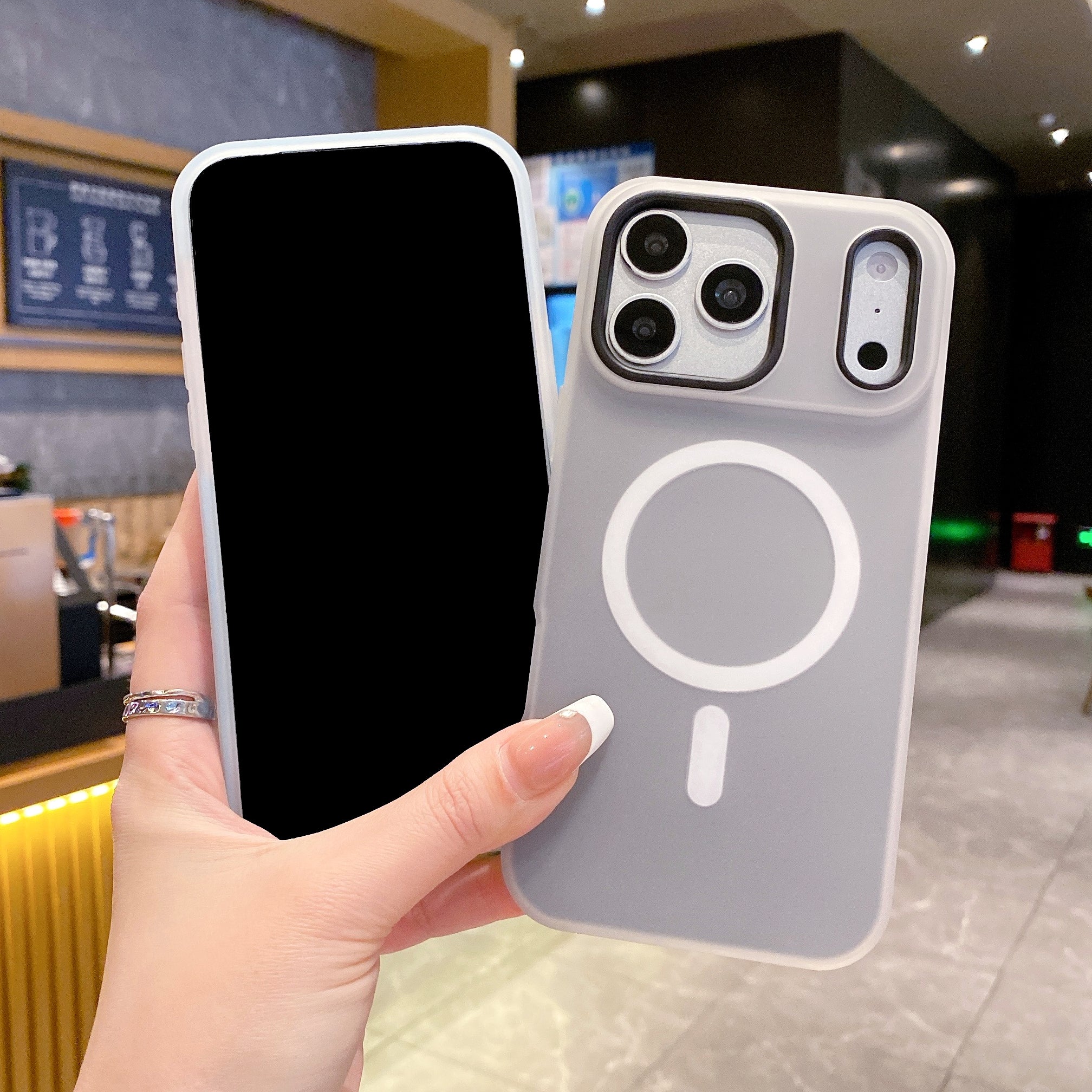 Shadow Fog Frost Wireless Charging Ready Silicone Phone Cases For iPhone