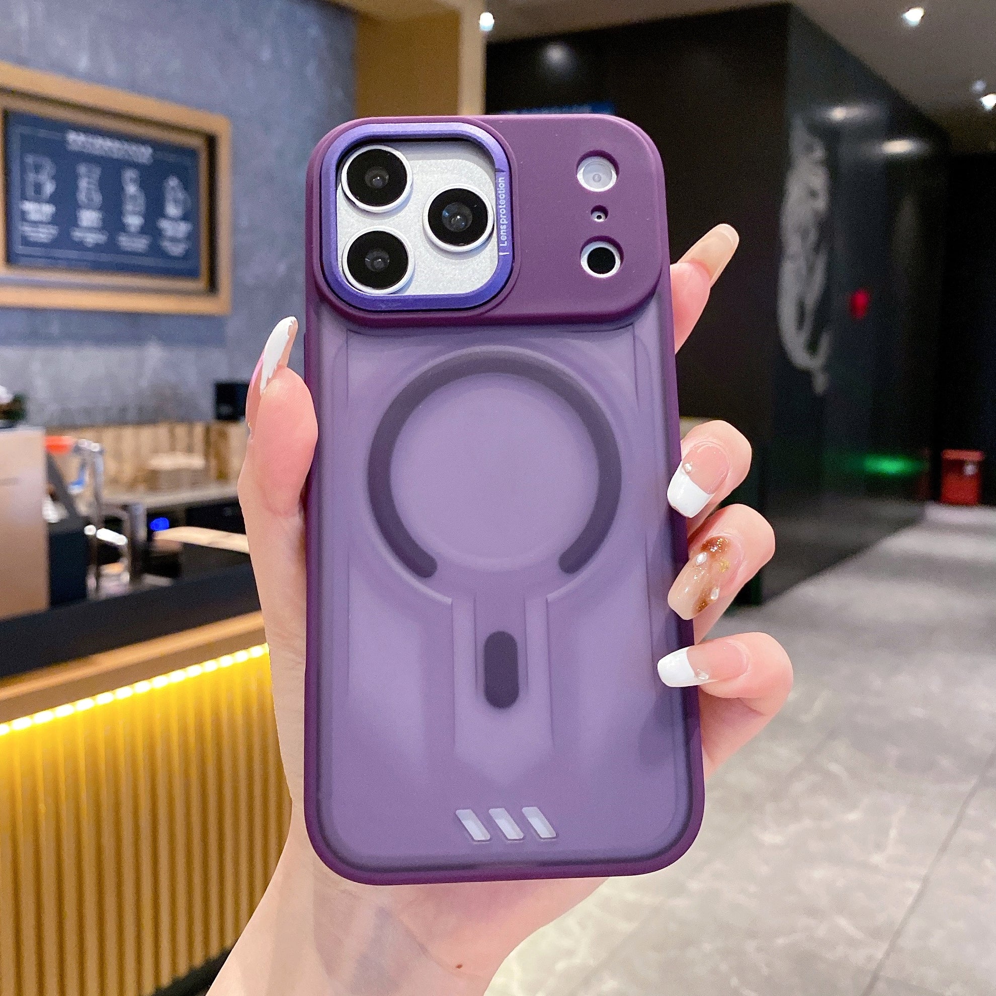 Violet Aura Halo MagSafe Silicone Phone Cases For iPhone
