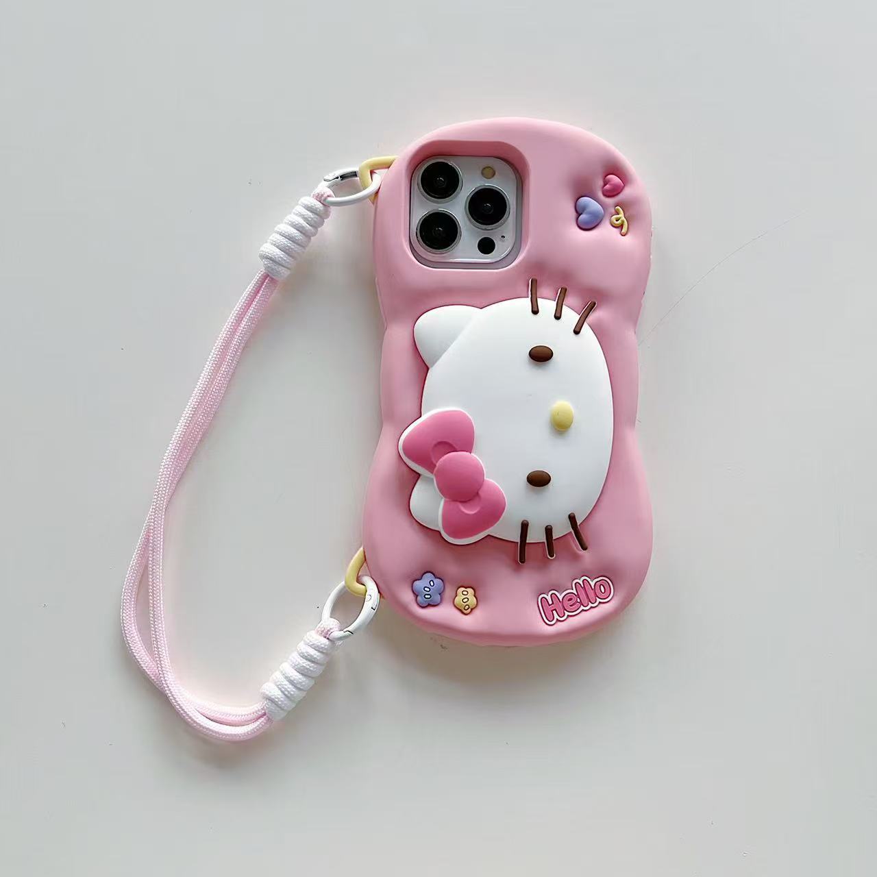 Kitty Dreamland Sling Silicone Phone Cases For iPhone