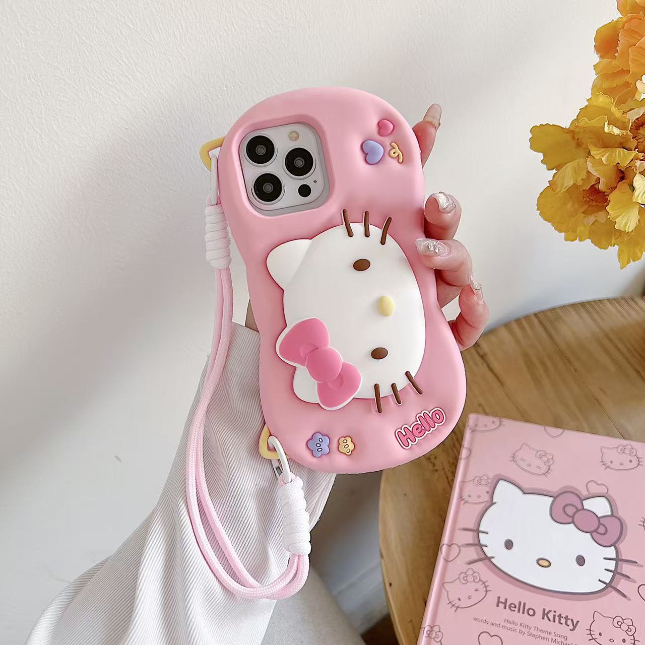 Kitty Dreamland Sling Silicone Phone Cases For iPhone