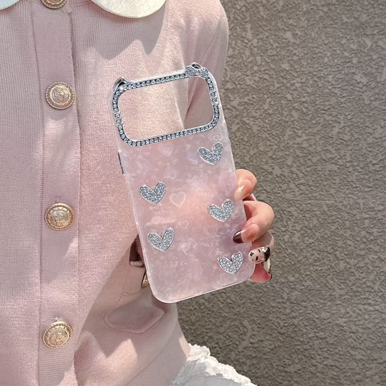 Blush Angel Heart Silicone Phone Cases For iPhone