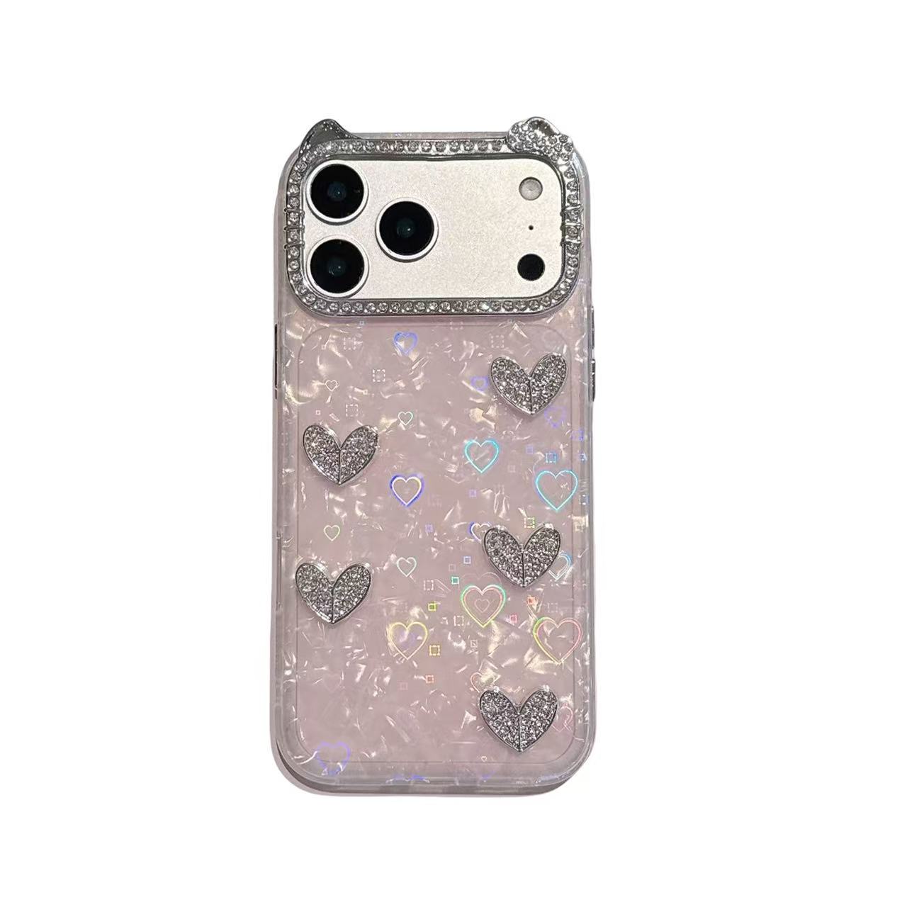 Blush Angel Heart Silicone Phone Cases For iPhone