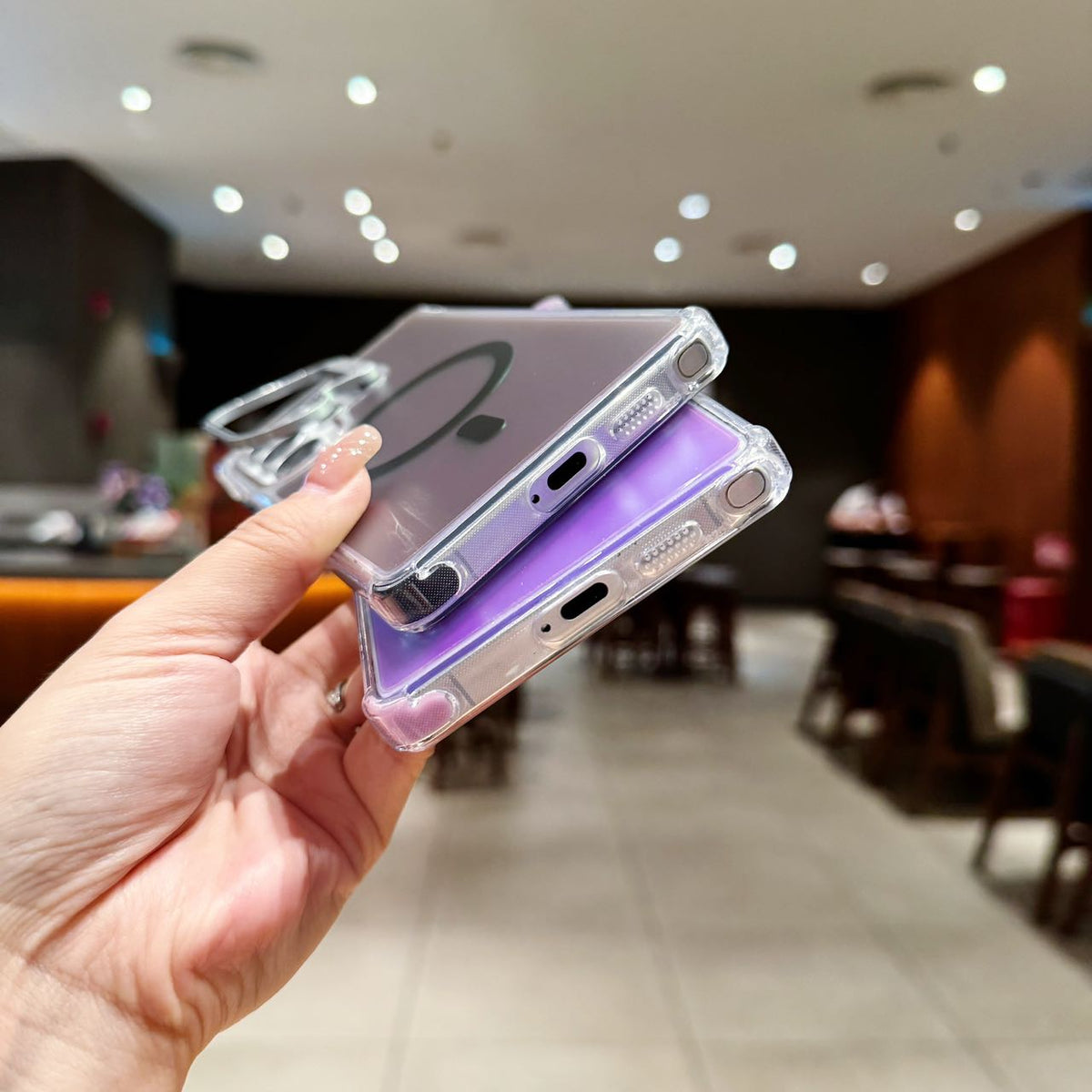 Galaxy S25 Ultra MagSafe Case with Camera Stand - Holographic Shockproof Cover